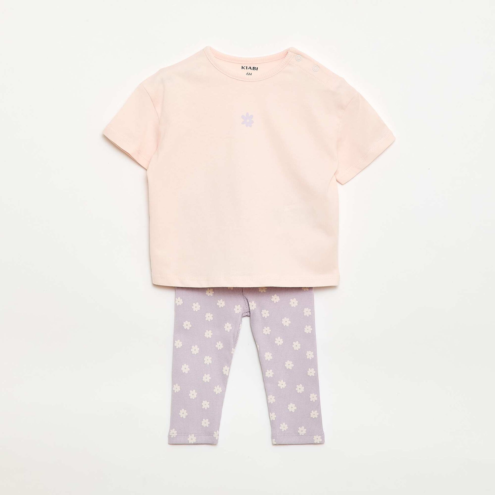 Ensemble 2 pièces T-shirt + legging VIOLET