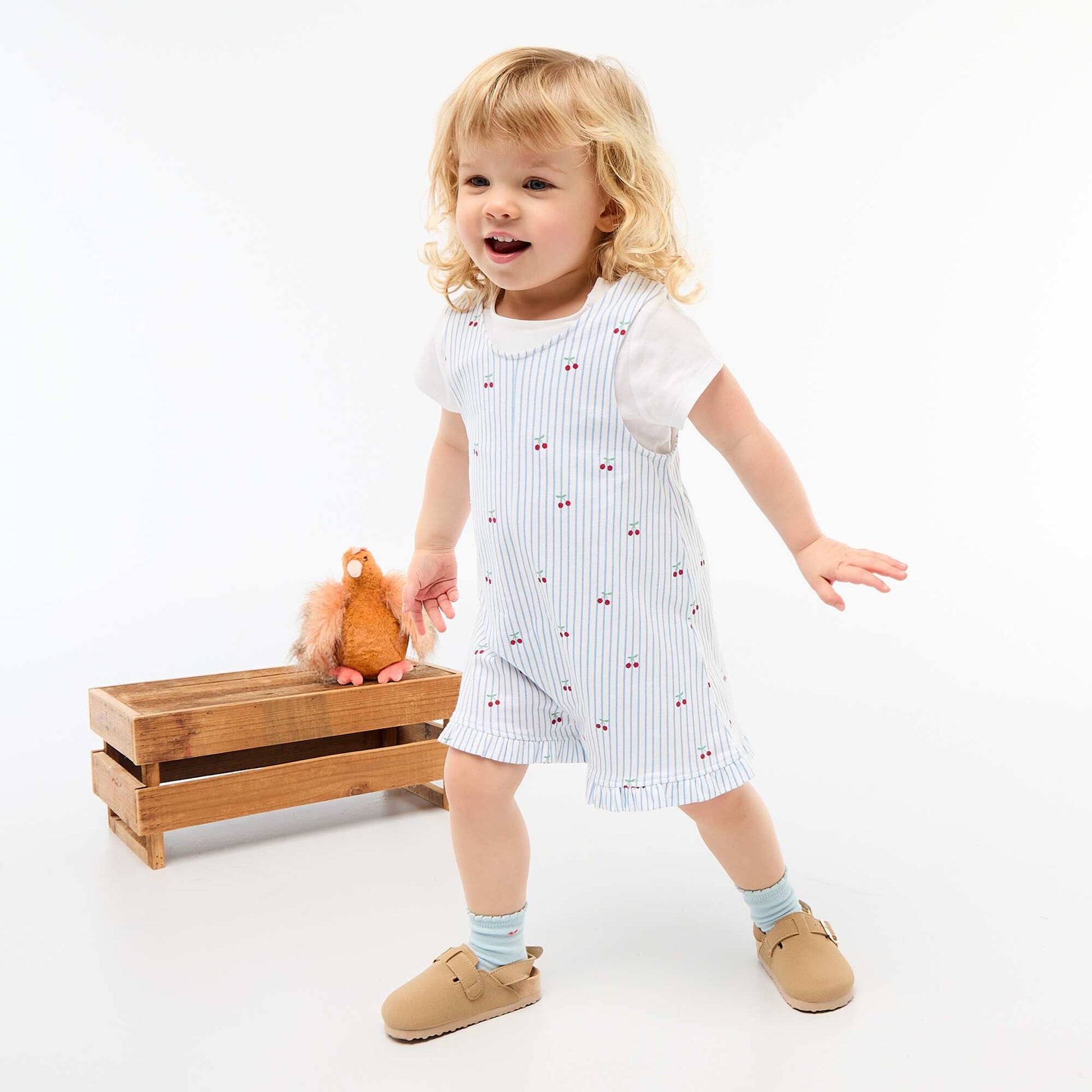 Ensemble 2 pièces T-shirt + combishort BLANC