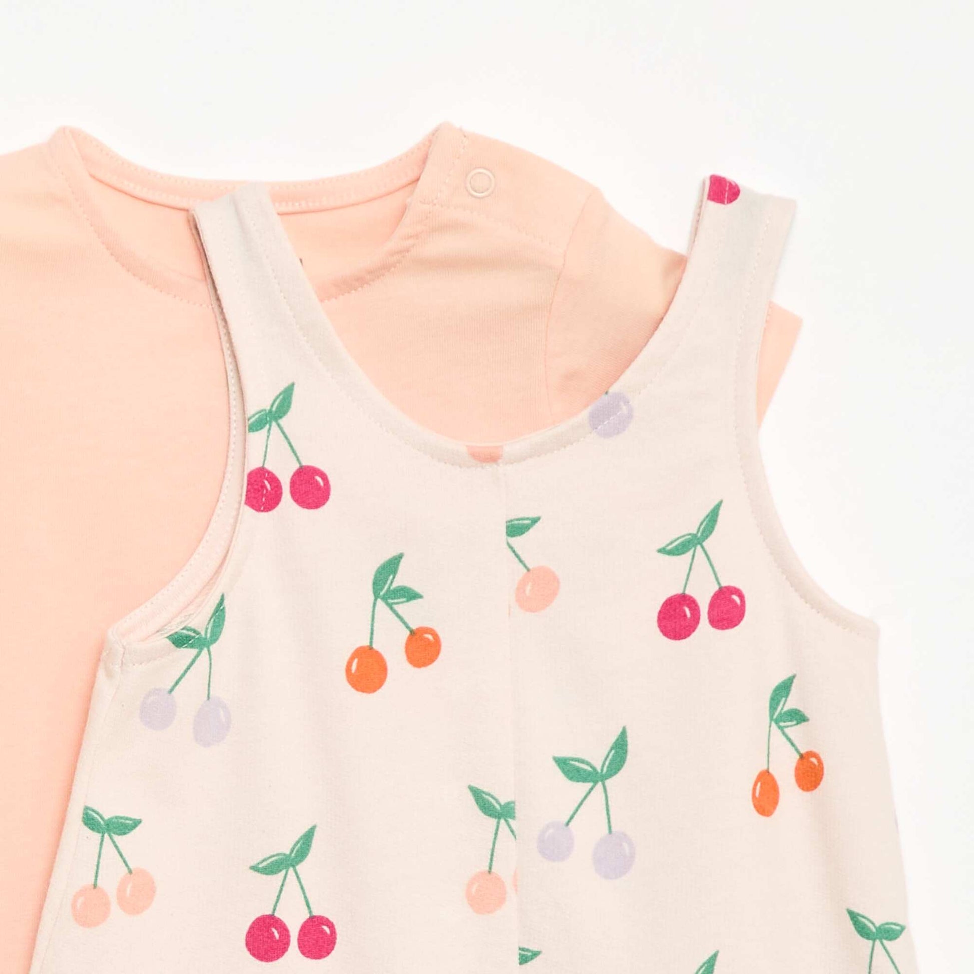 Ensemble 2 pièces T-shirt + combishort ROSE