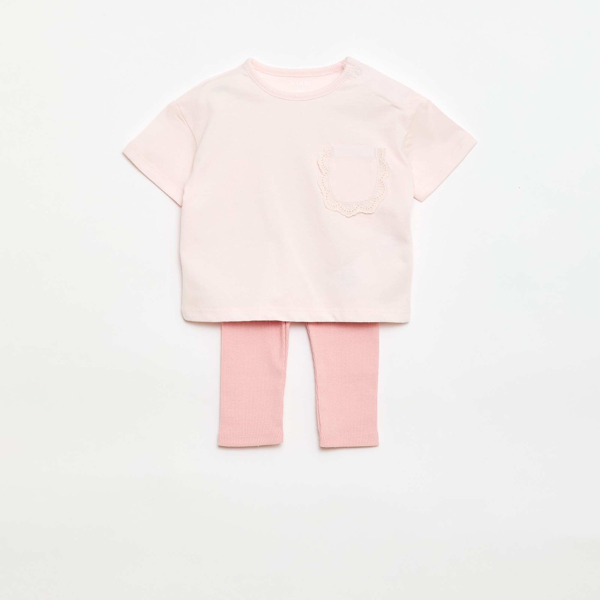 Ensemble 2 pièces T-shirt + legging ROSE