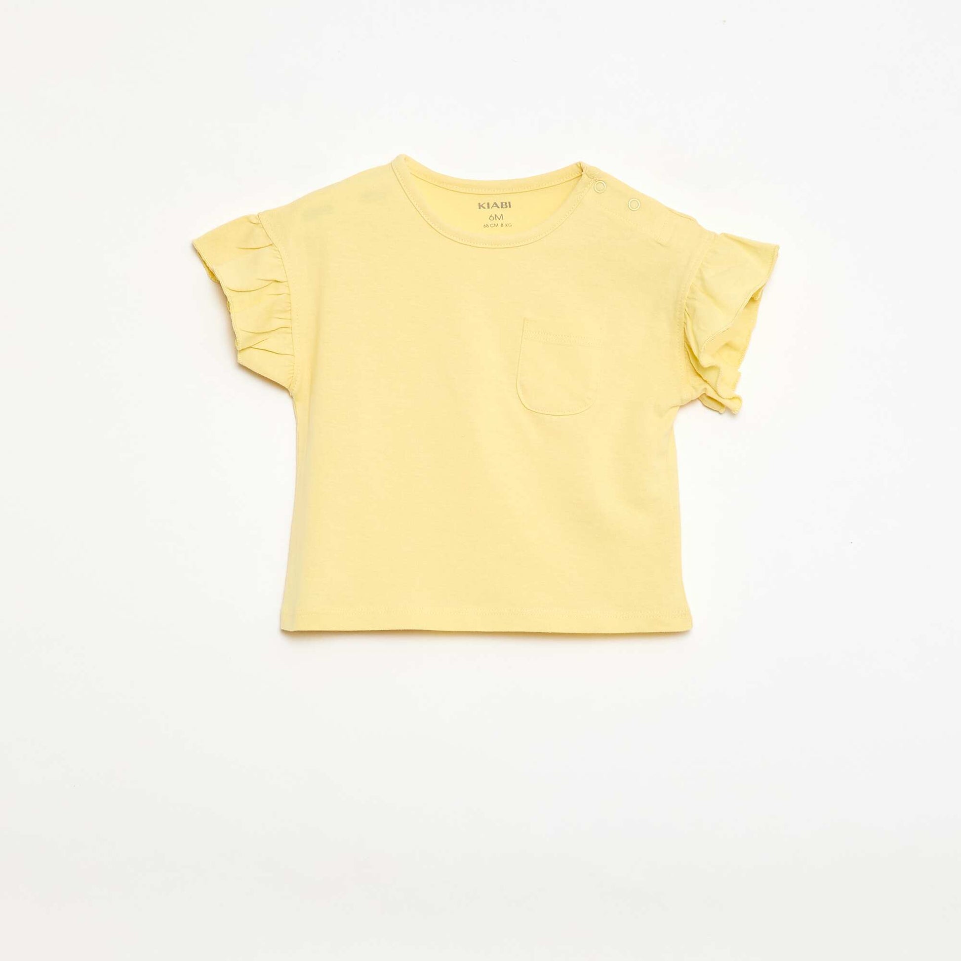 Ensemble t-shirt + pantalon - 2 poches JAUNE