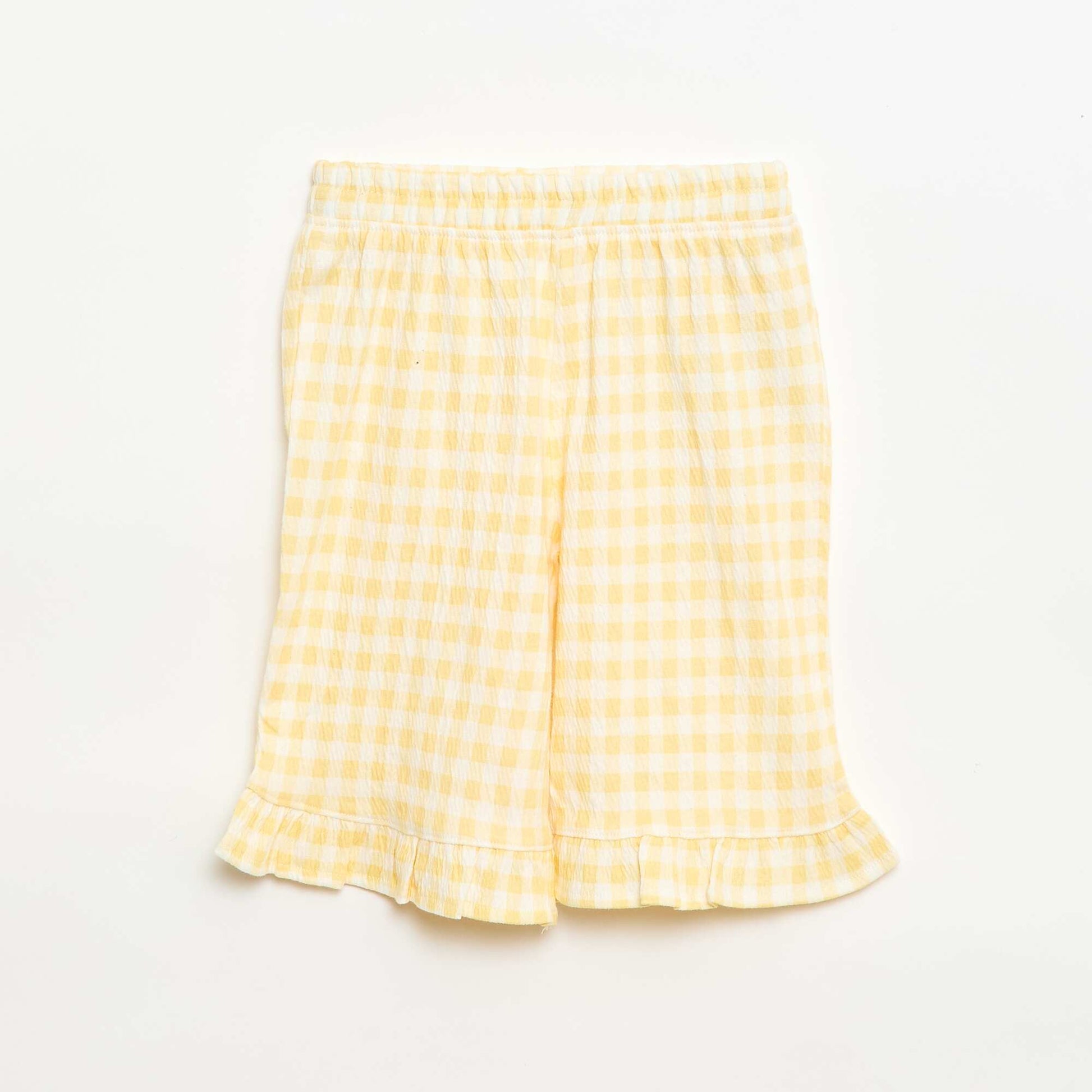 Ensemble t-shirt + pantalon - 2 poches JAUNE