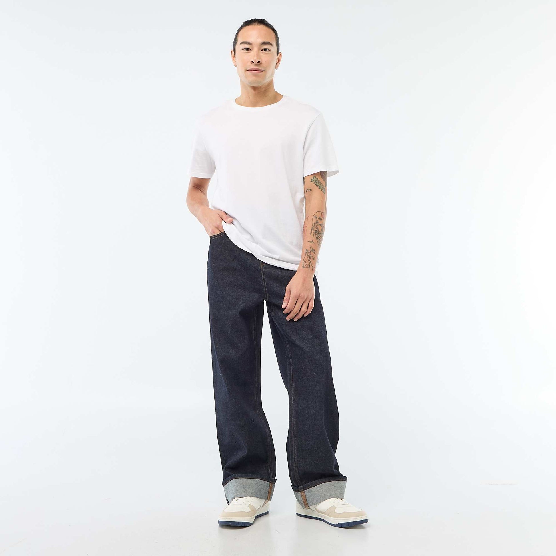 Jean regular base à revers - L32 RINCE