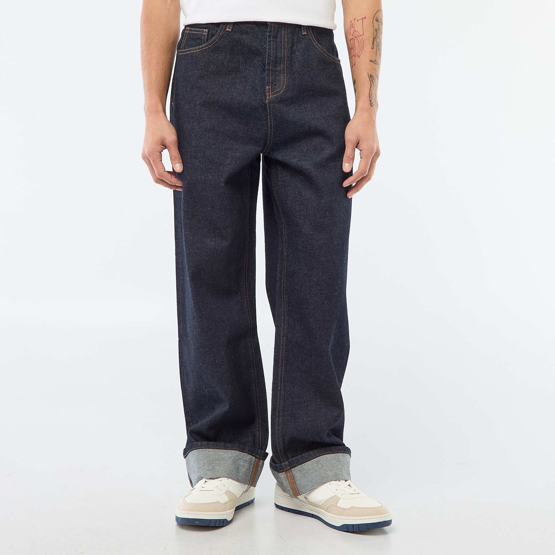 Jean regular base à revers - L32 RINCE