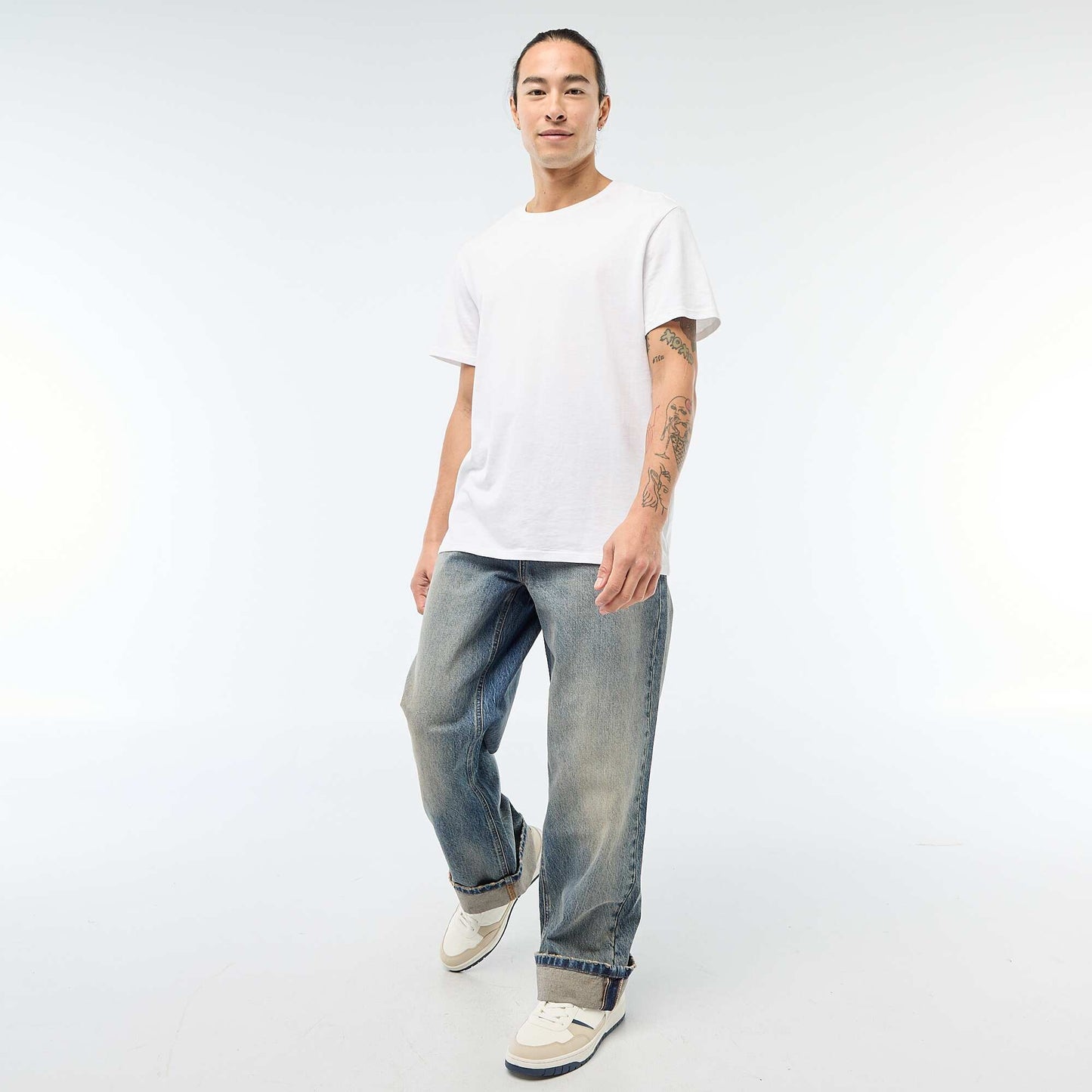 Jean regular base à revers - L32 DIRTY