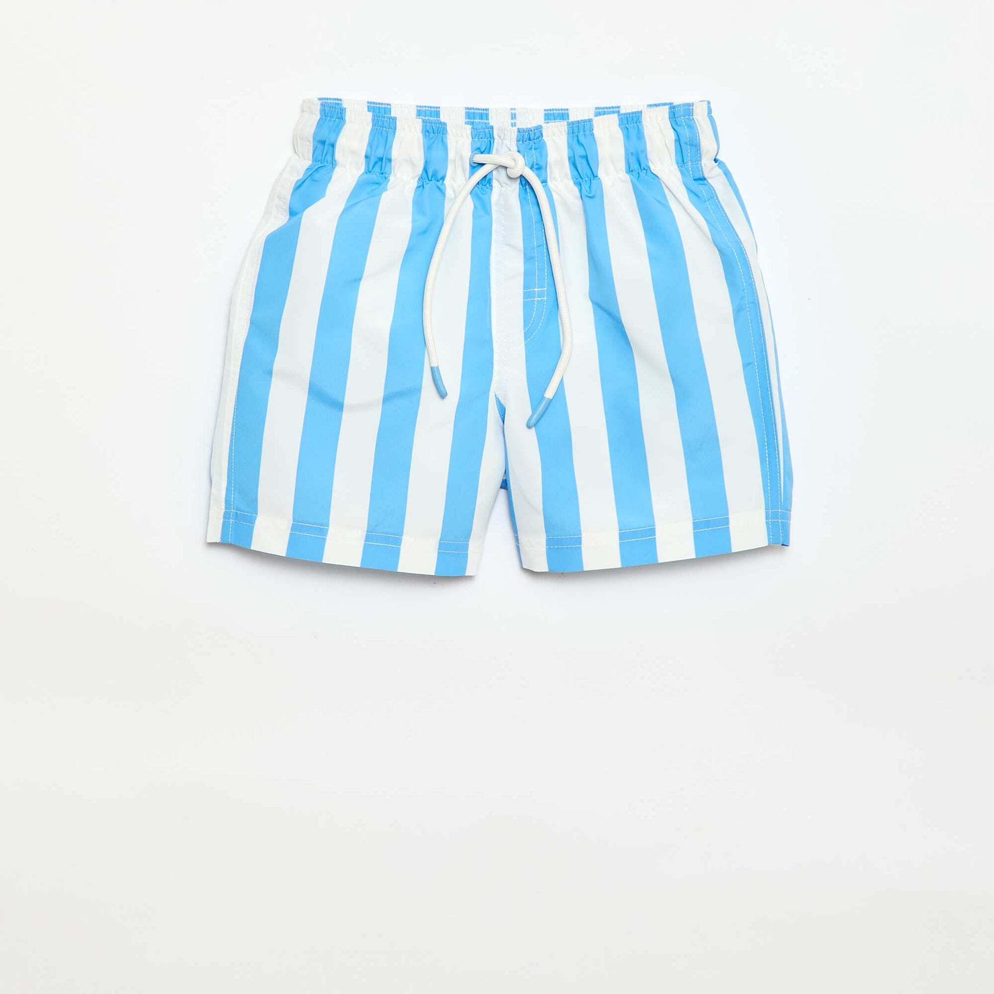 Bermuda de bain imprimé rayé BLEU