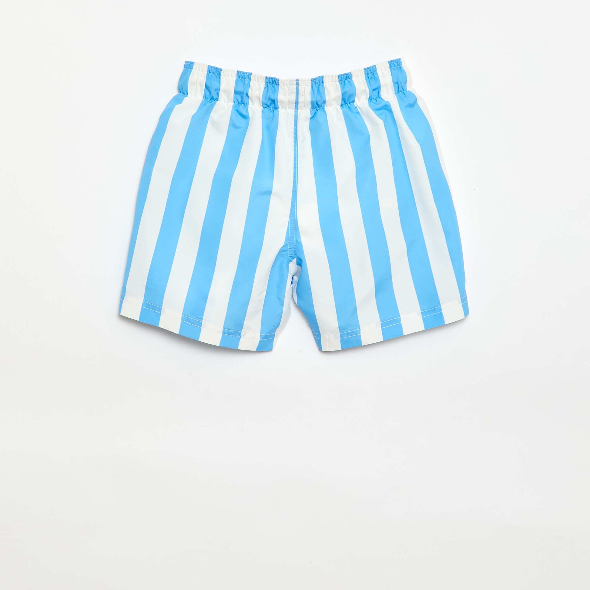 Bermuda de bain imprimé rayé BLEU