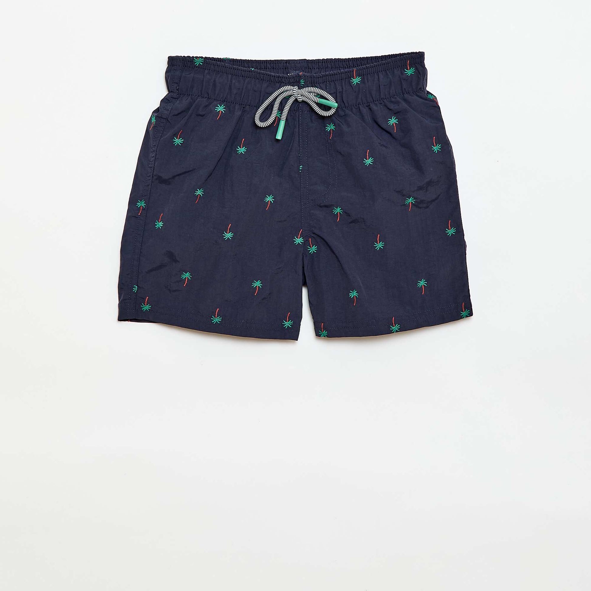 Short de bain brodé BLEU