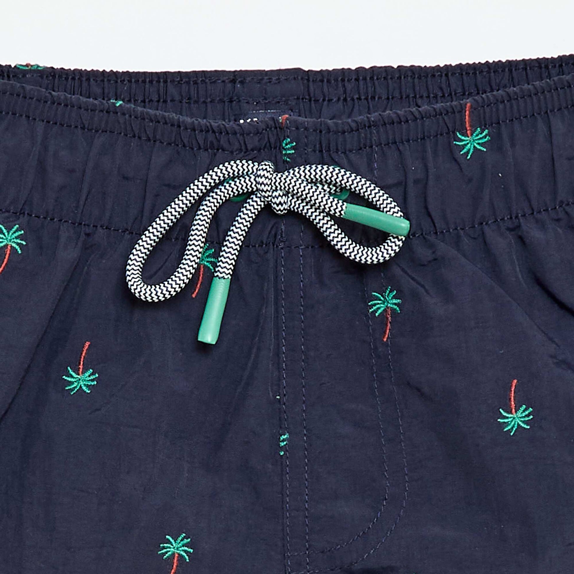 Short de bain brodé BLEU