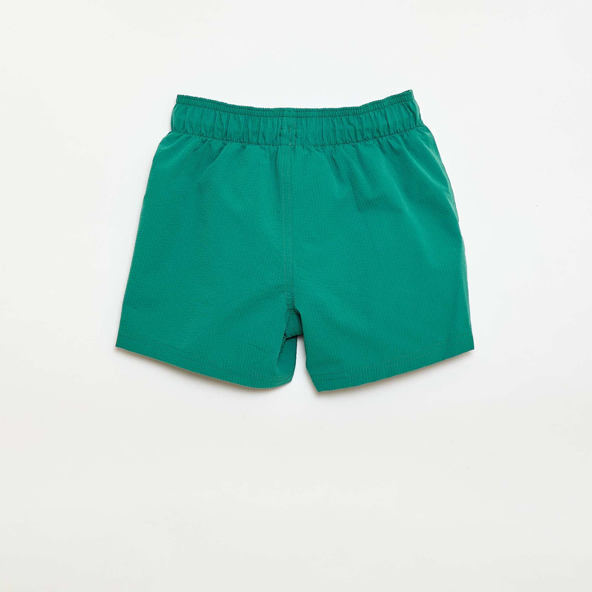 Bermuda de bain avec effet gaufré VERT