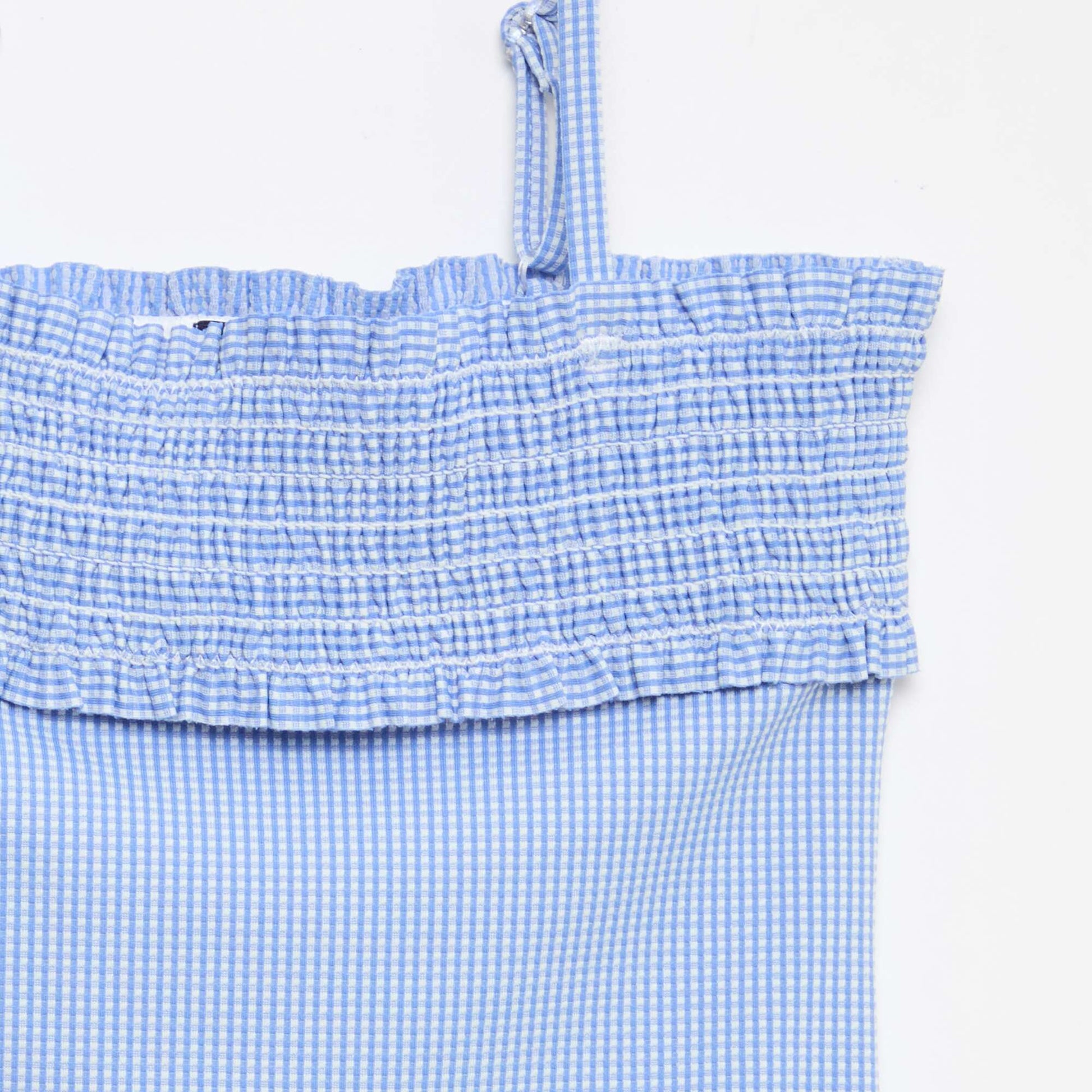 Maillot de bain smock + chouchou - 1 pièce BLEU