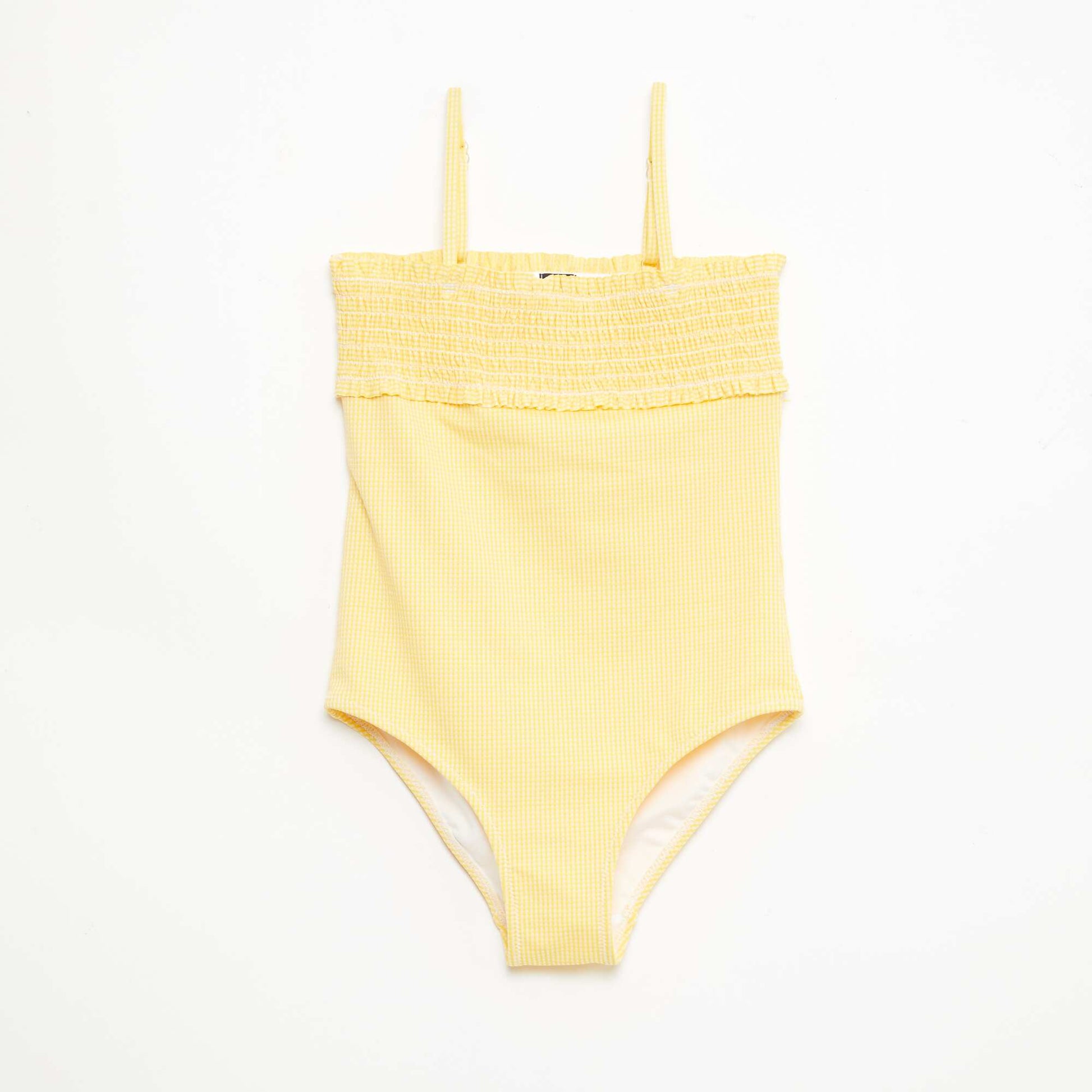 Maillot de bain smock + chouchou - 1 pièce JAUNE