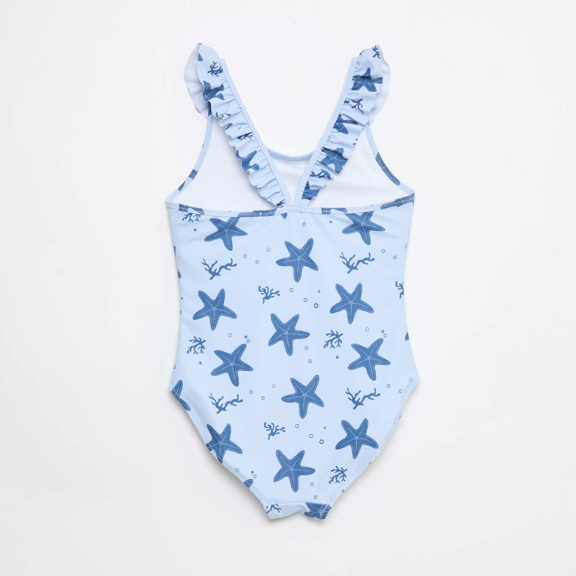 Maillot de bain motif all-over tropique BLEU
