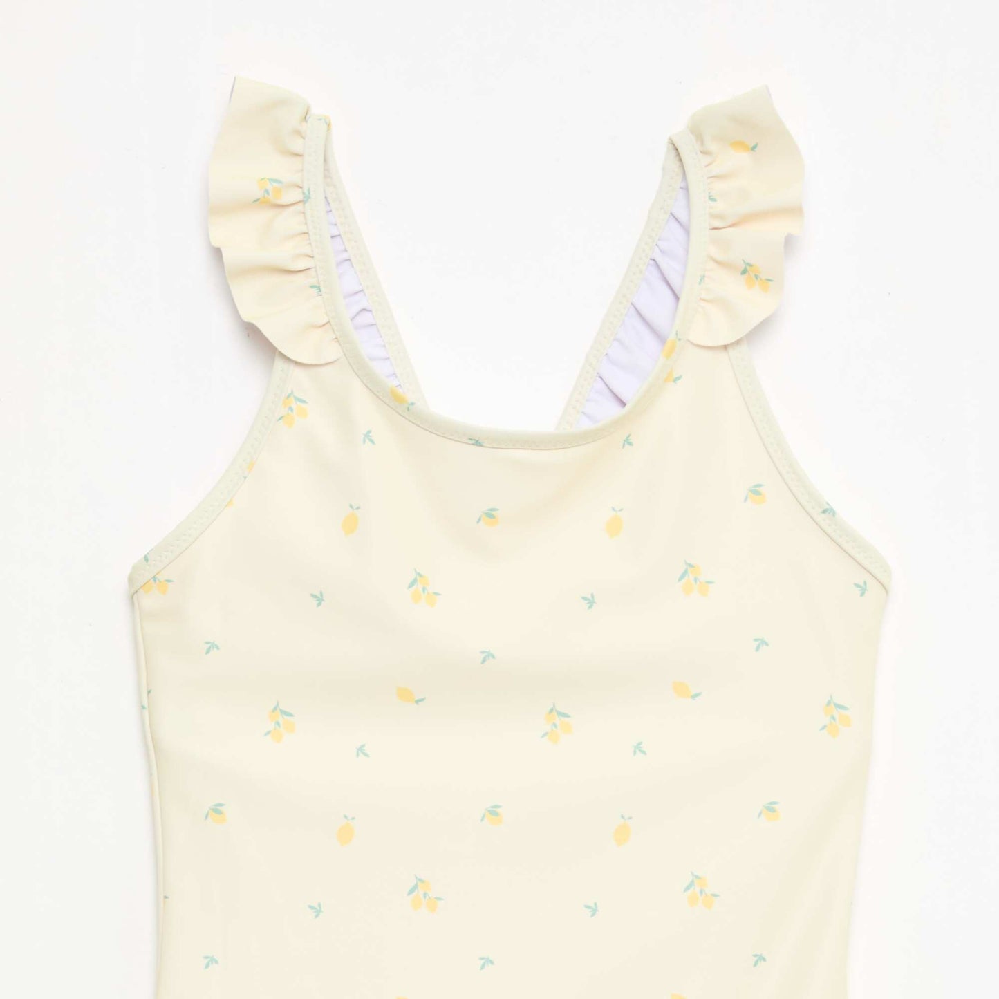 Maillot de bain motif all-over tropique JAUNE