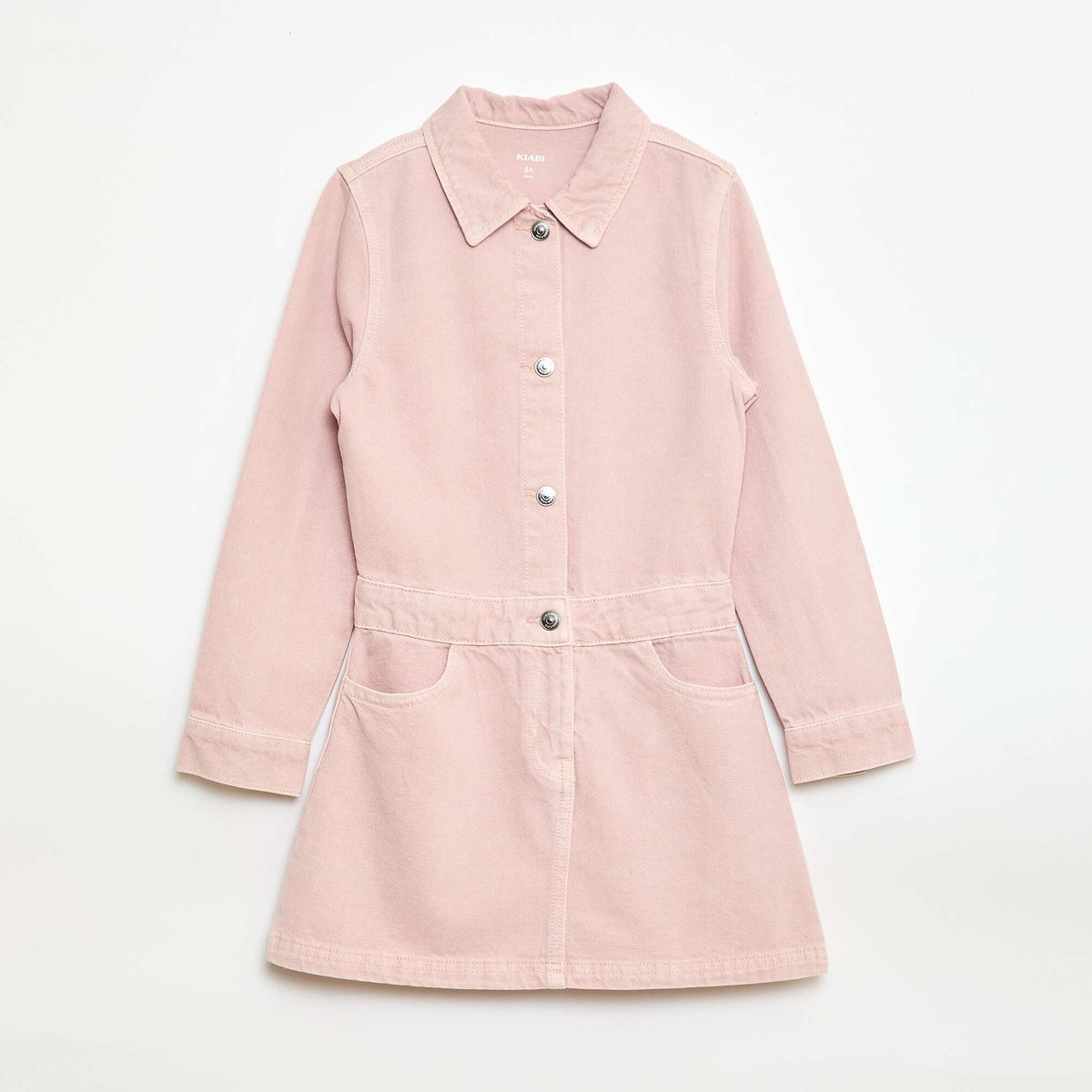 Robe denim avec col chemise ROSE