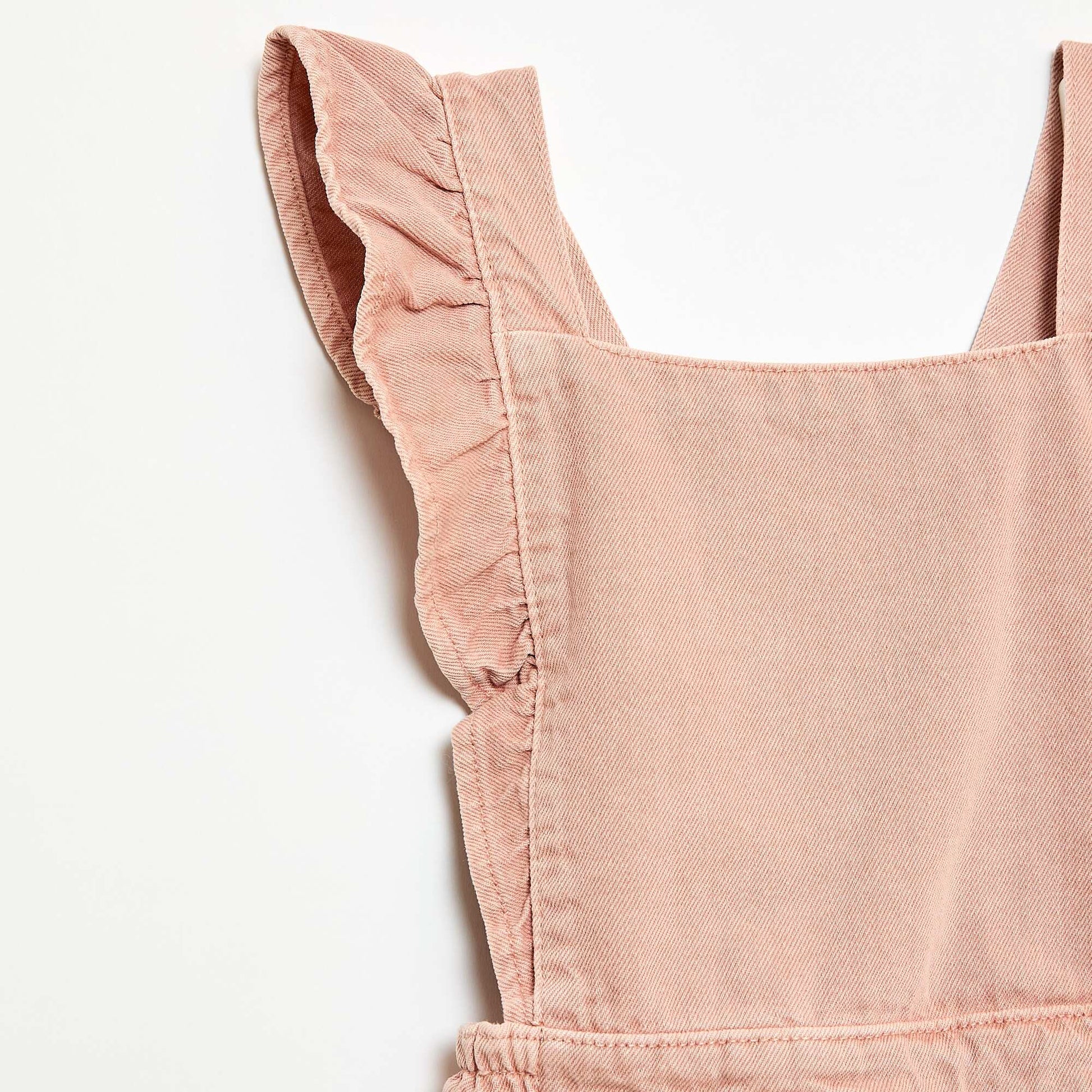 Salopette en jean avec volants ROSE