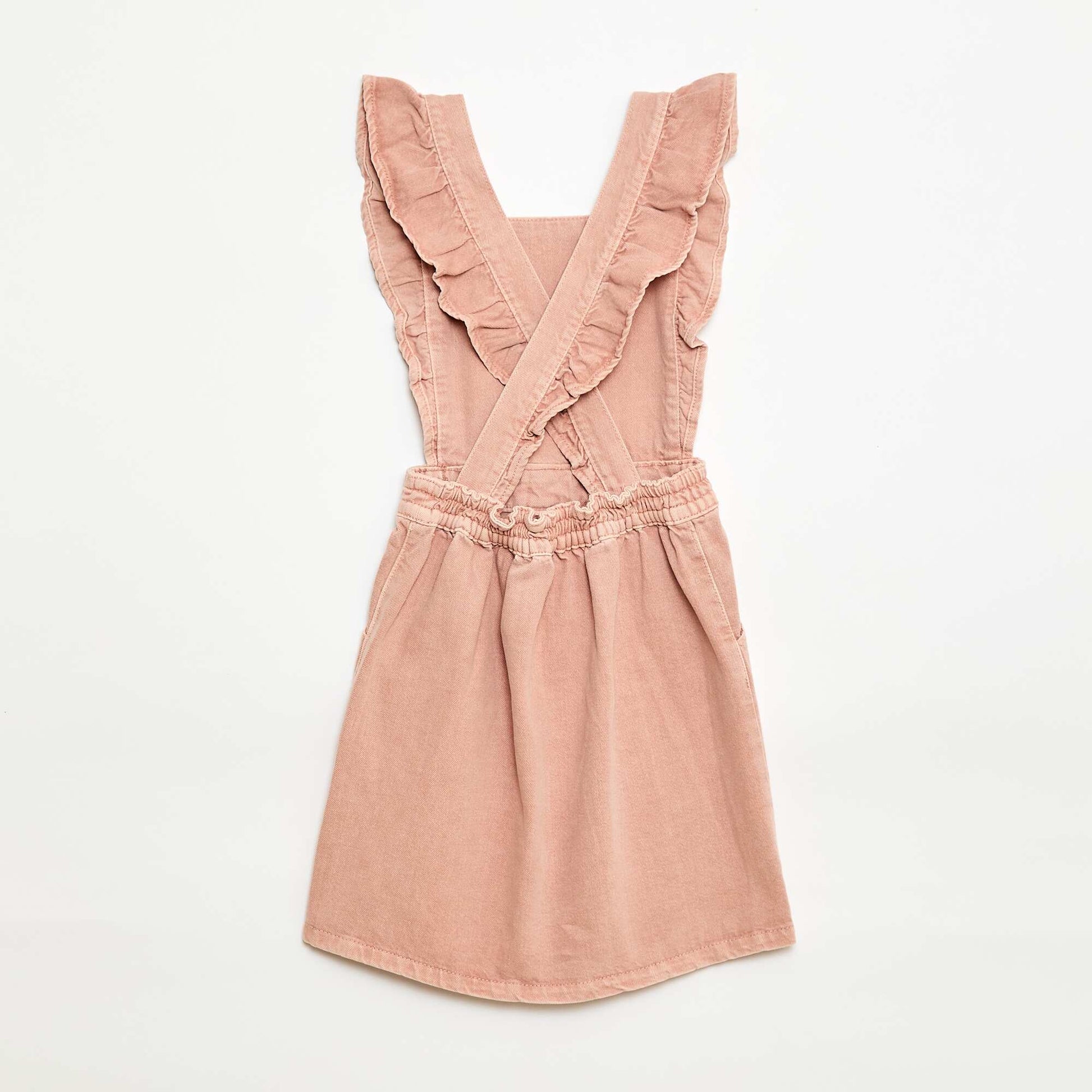 Salopette en jean avec volants ROSE