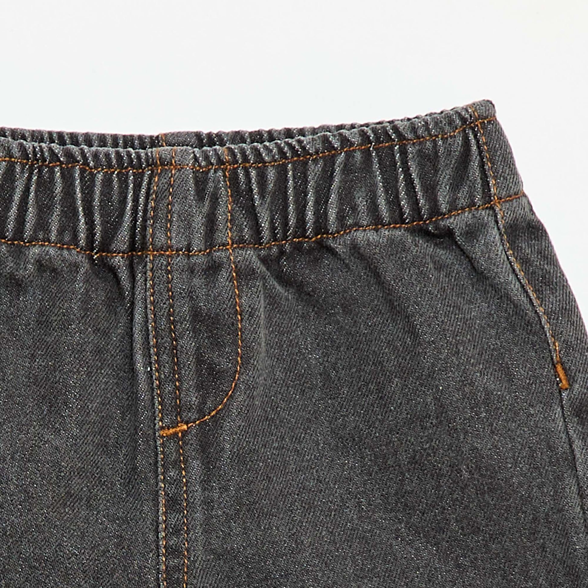 Short en denim GRIS