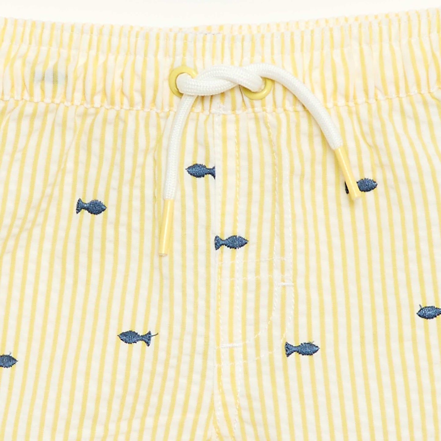 Short de bain à motif JAUNE