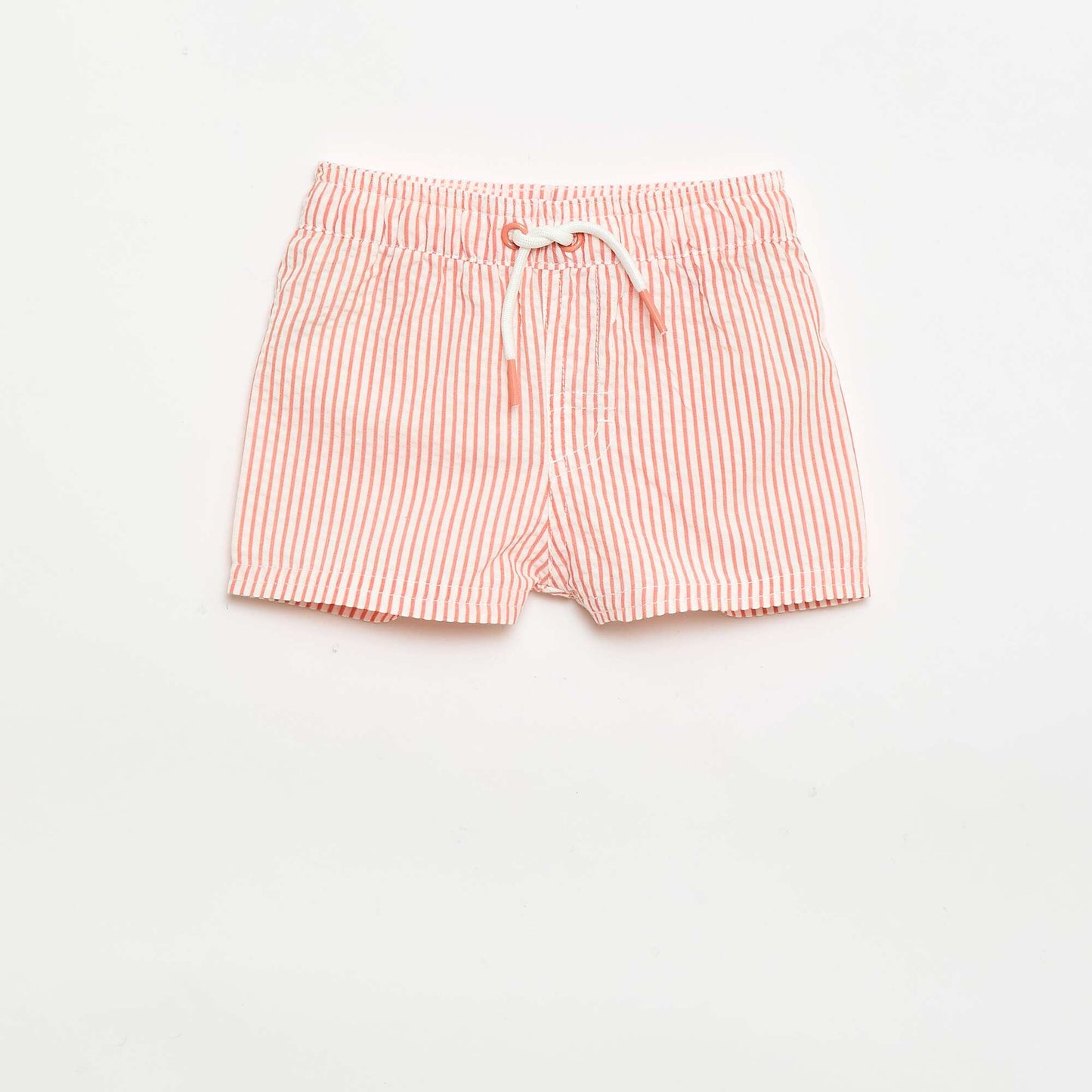Short de bain à motif ROUGE
