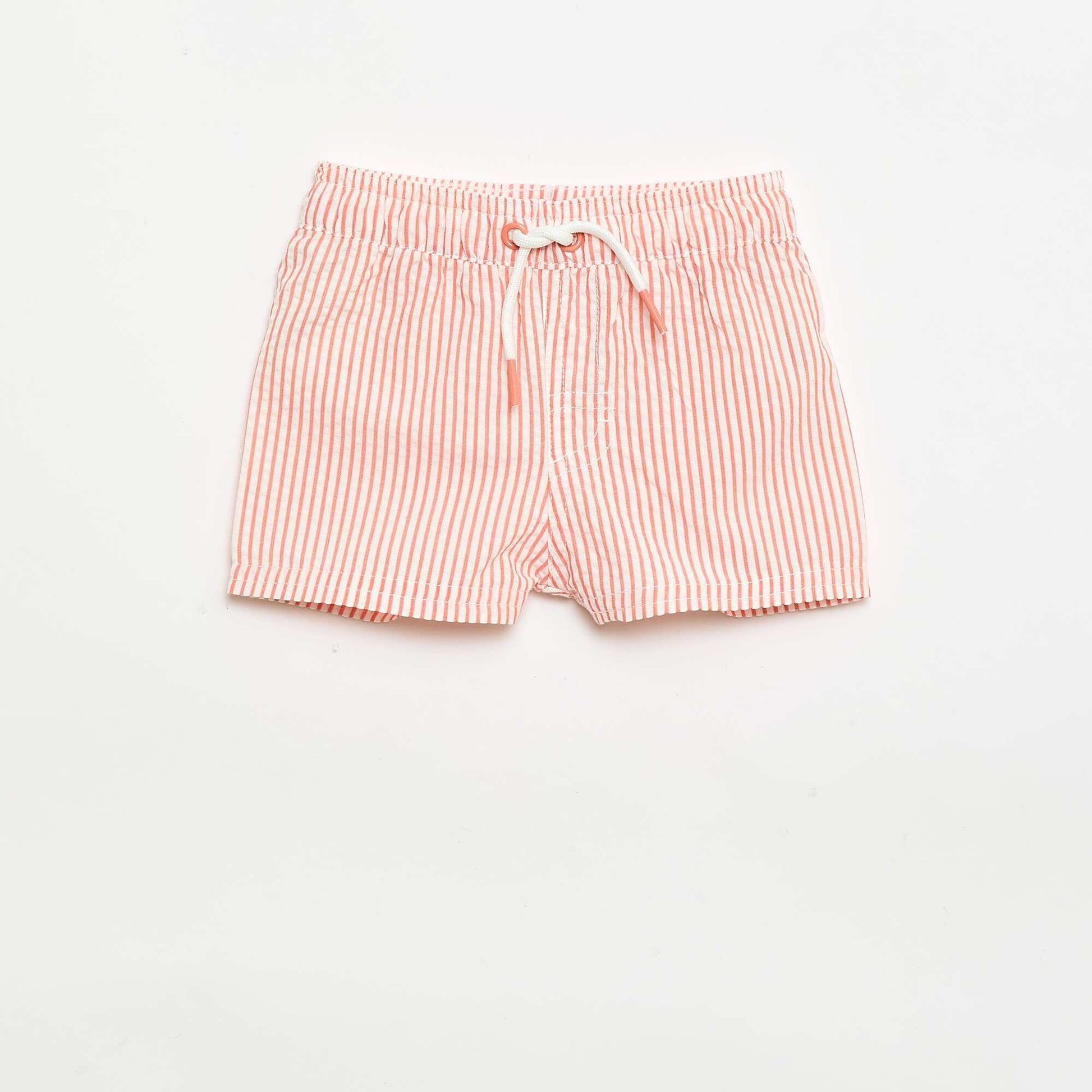 Short de bain à motif ROUGE