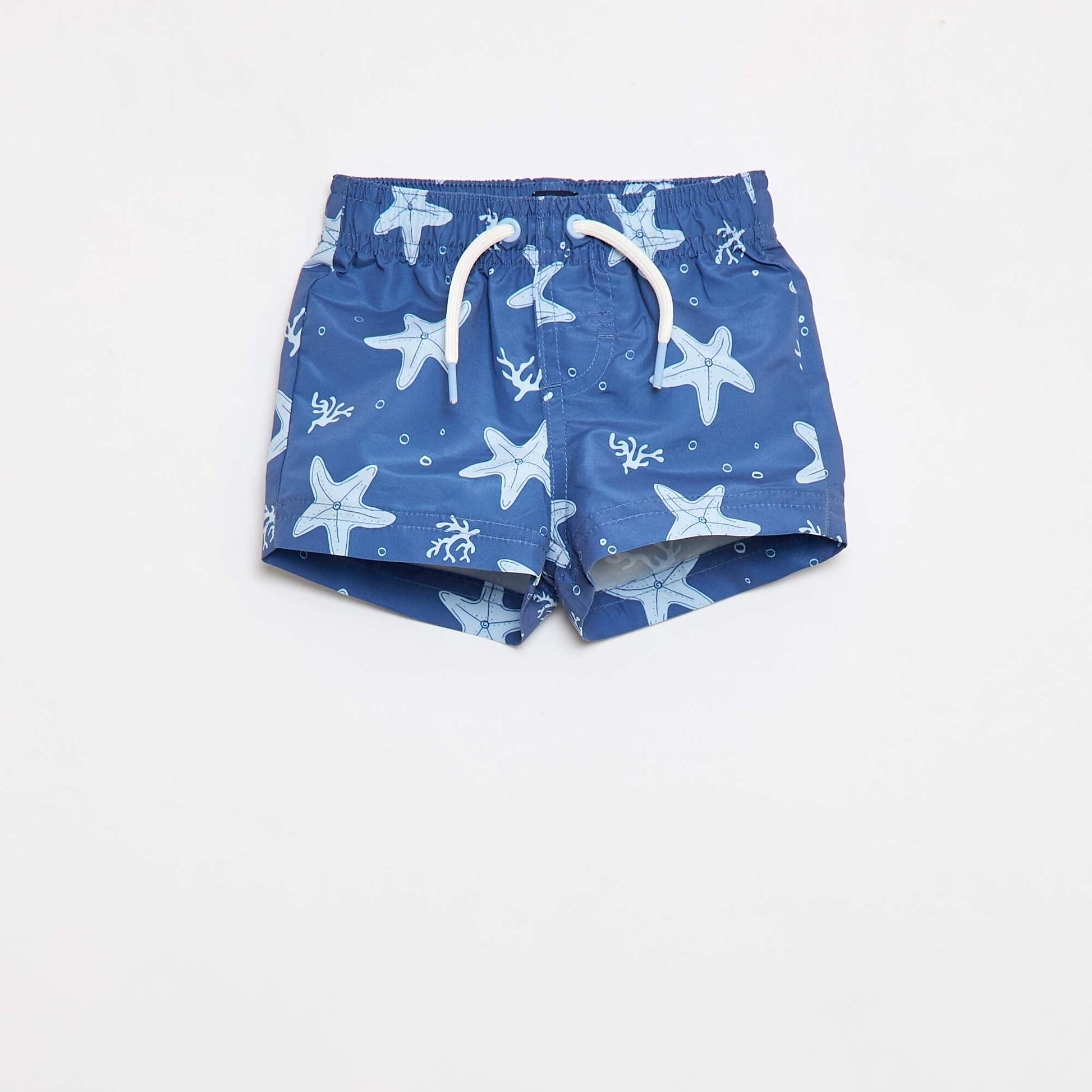 Short de bain à motifs BLEU