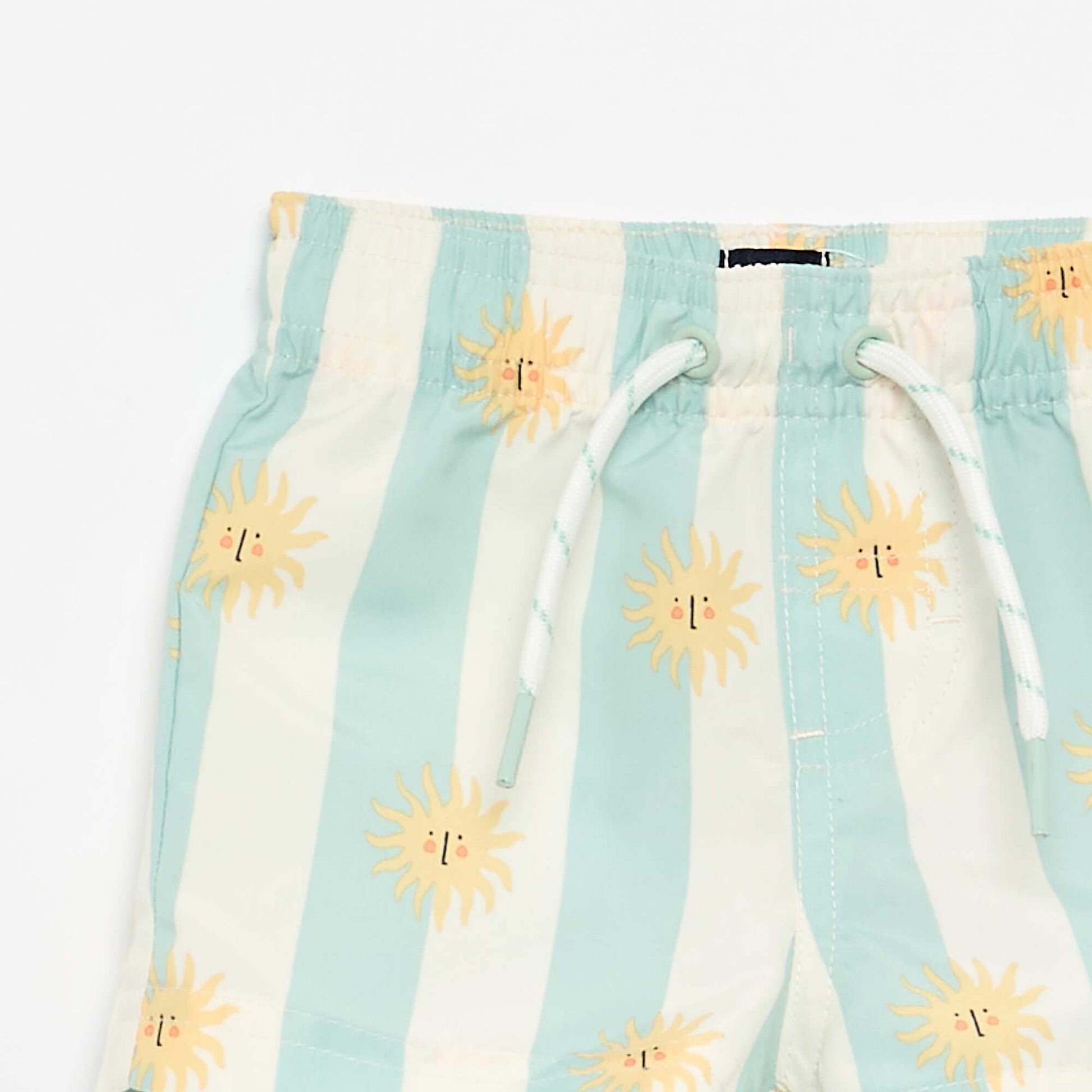 Short de bain à motifs BLEU