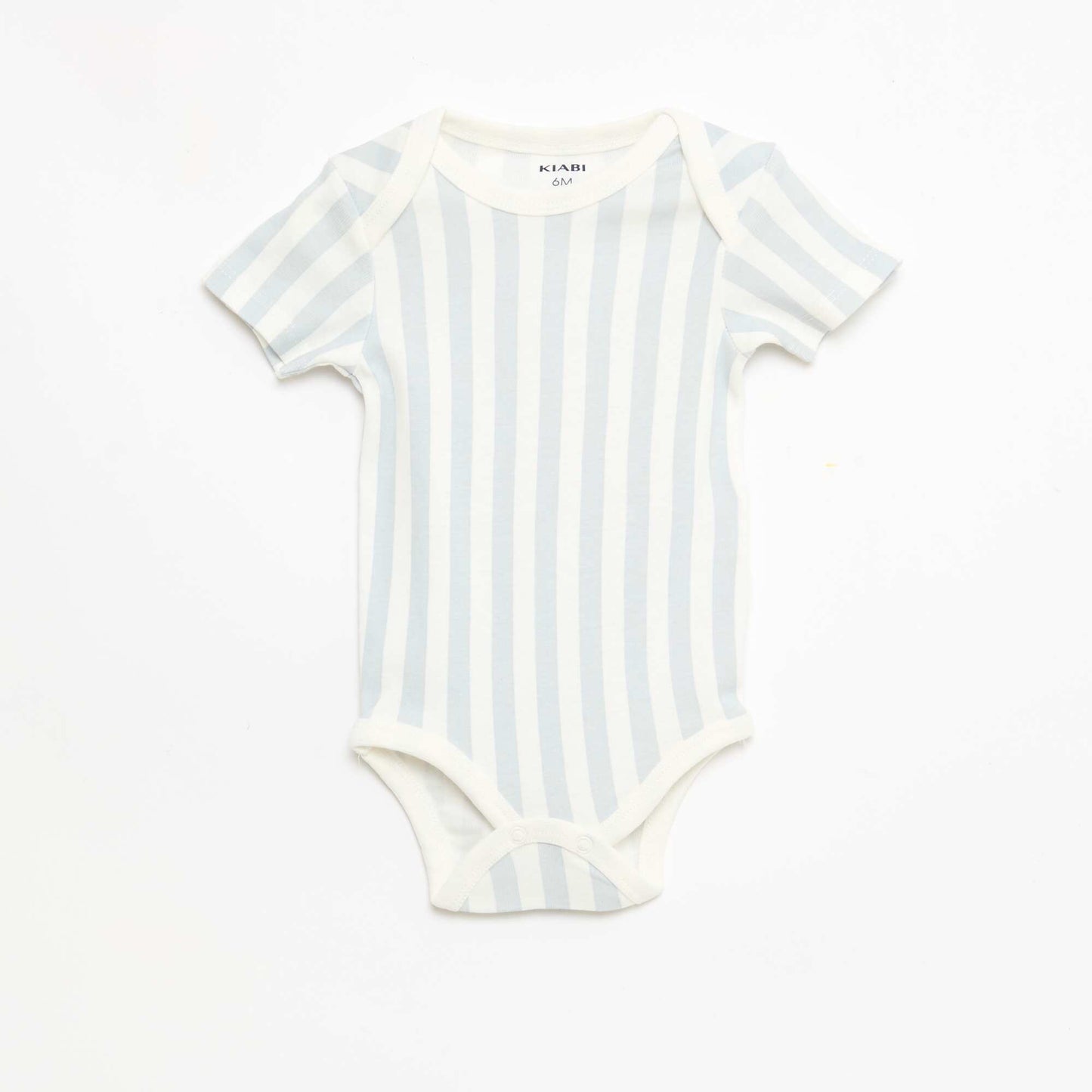 Lot de 5 bodies manches courtes en coton BLEU
