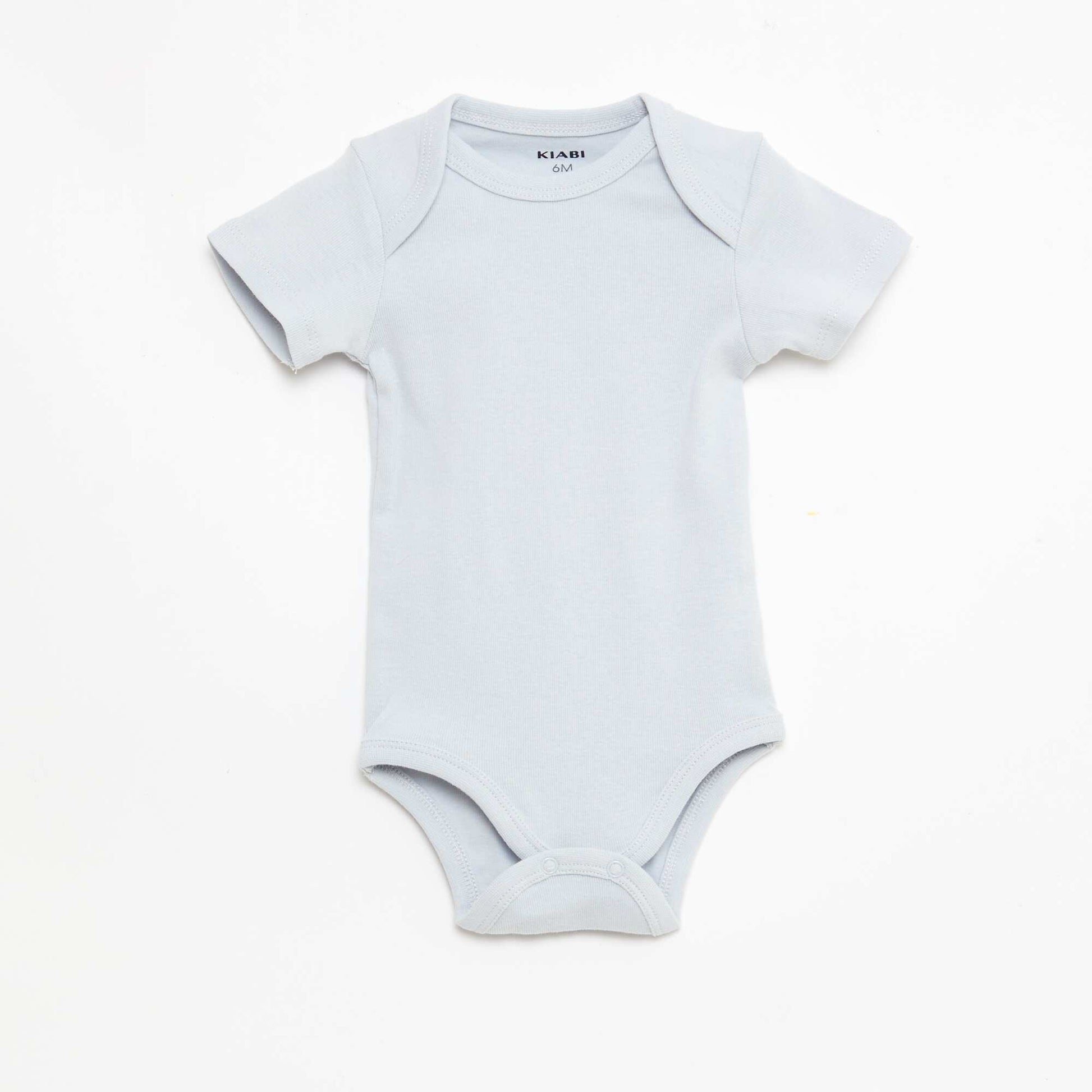Lot de 5 bodies manches courtes en coton BLEU
