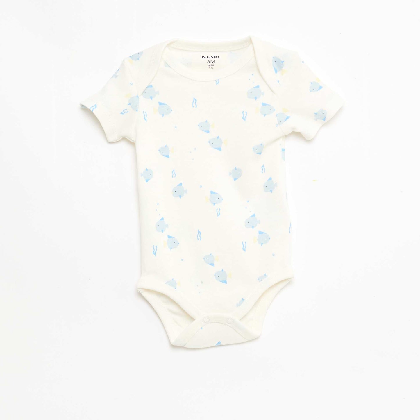 Lot de 5 bodies manches courtes en coton BLEU
