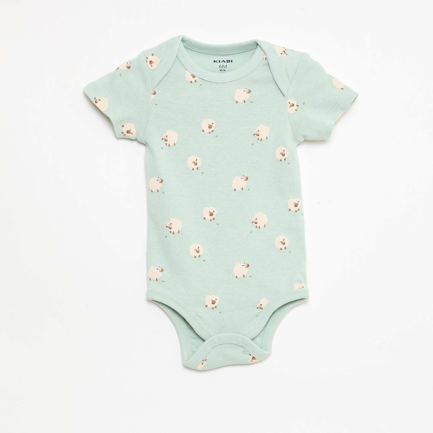 Lot de 5 bodies manches courtes en coton BLEU