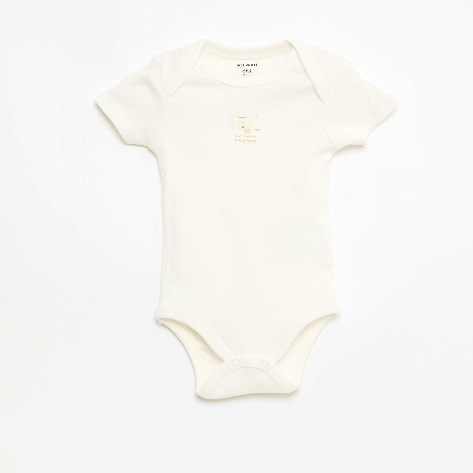 Lot de 5 bodies manches courtes en coton BLEU