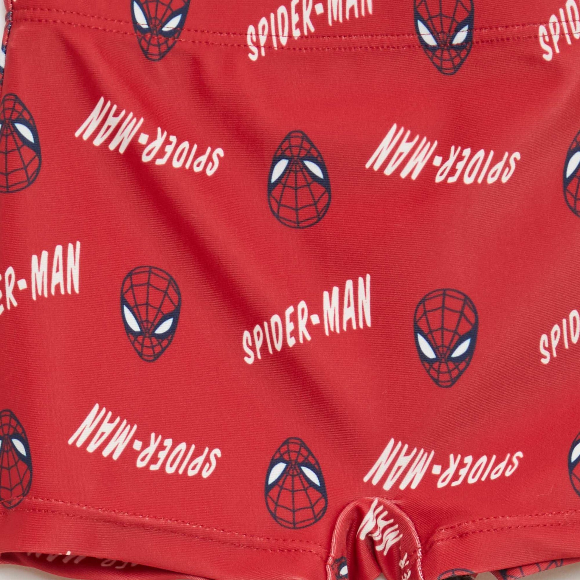 Maillot de bain boxer 'Marvel' 'Spider-man' ROUGE