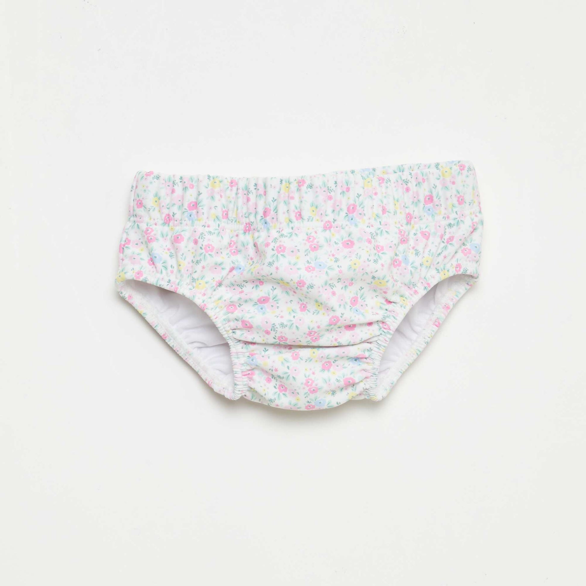 Slip de bain à motifs BLANC