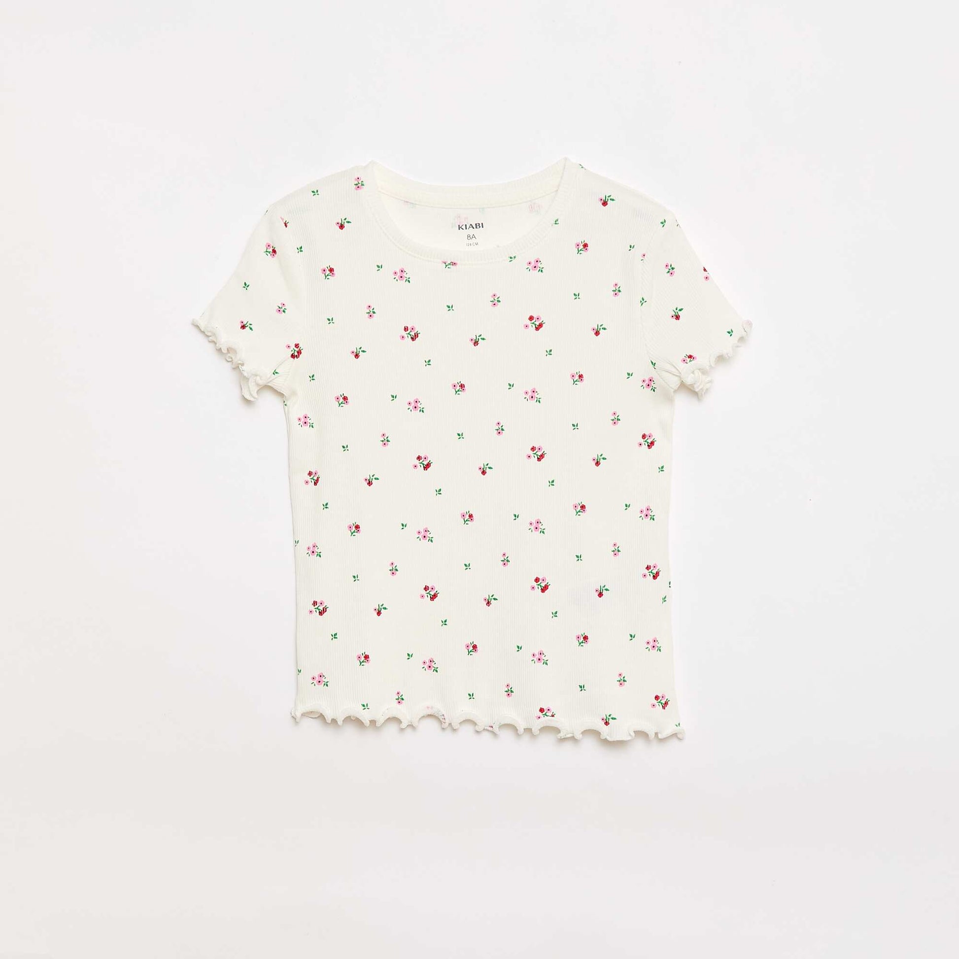 Lot de t-shirts côtelés - 2 pièces BLANC
