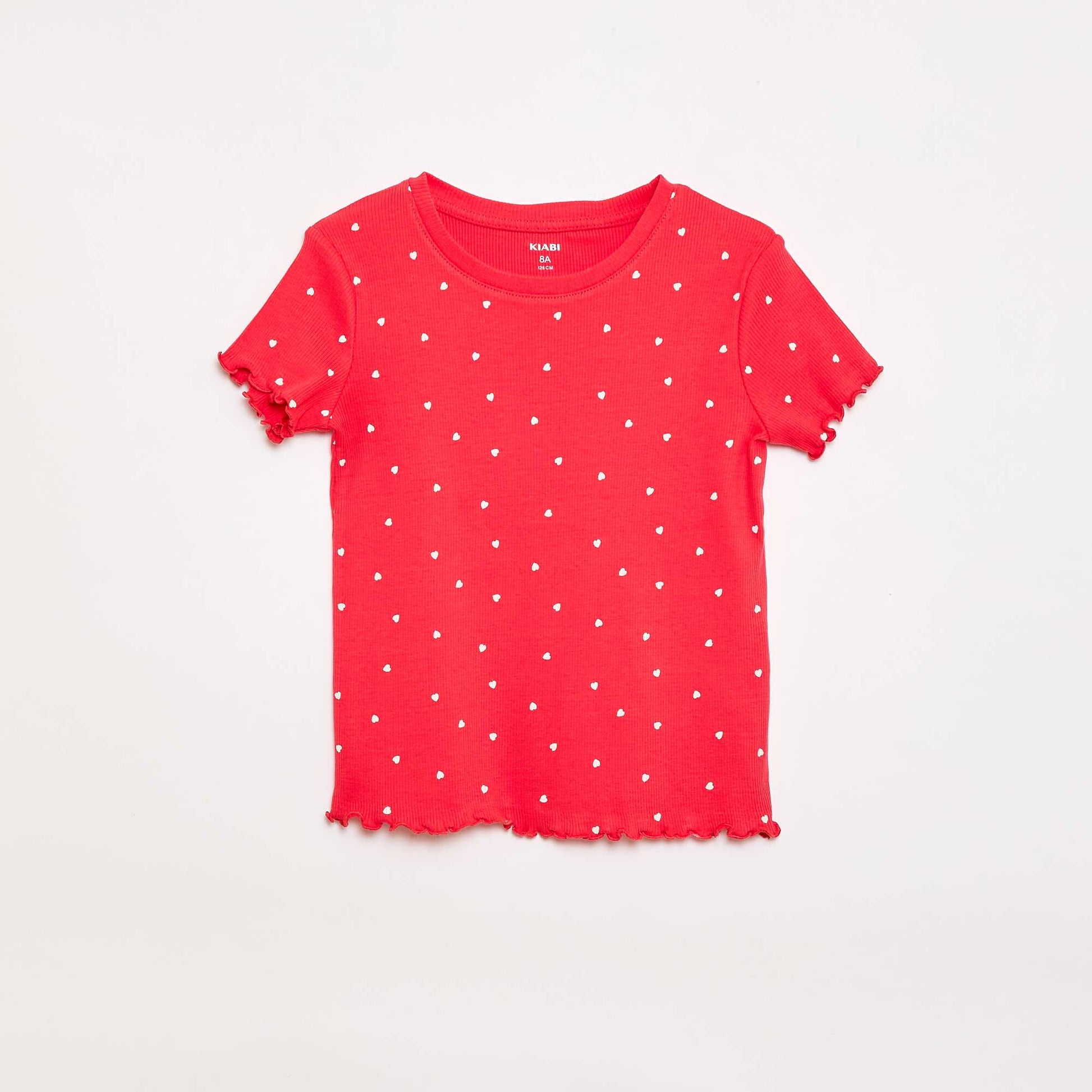 Lot de t-shirts côtelés - 2 pièces ROUGE