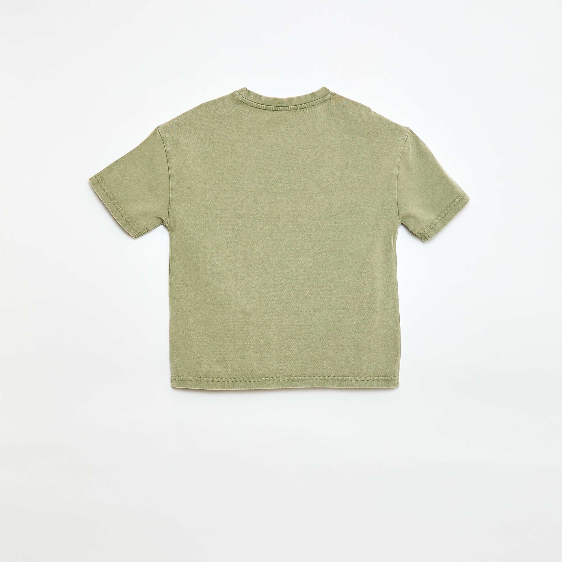 T-shirt oversize effet délavé KAKI