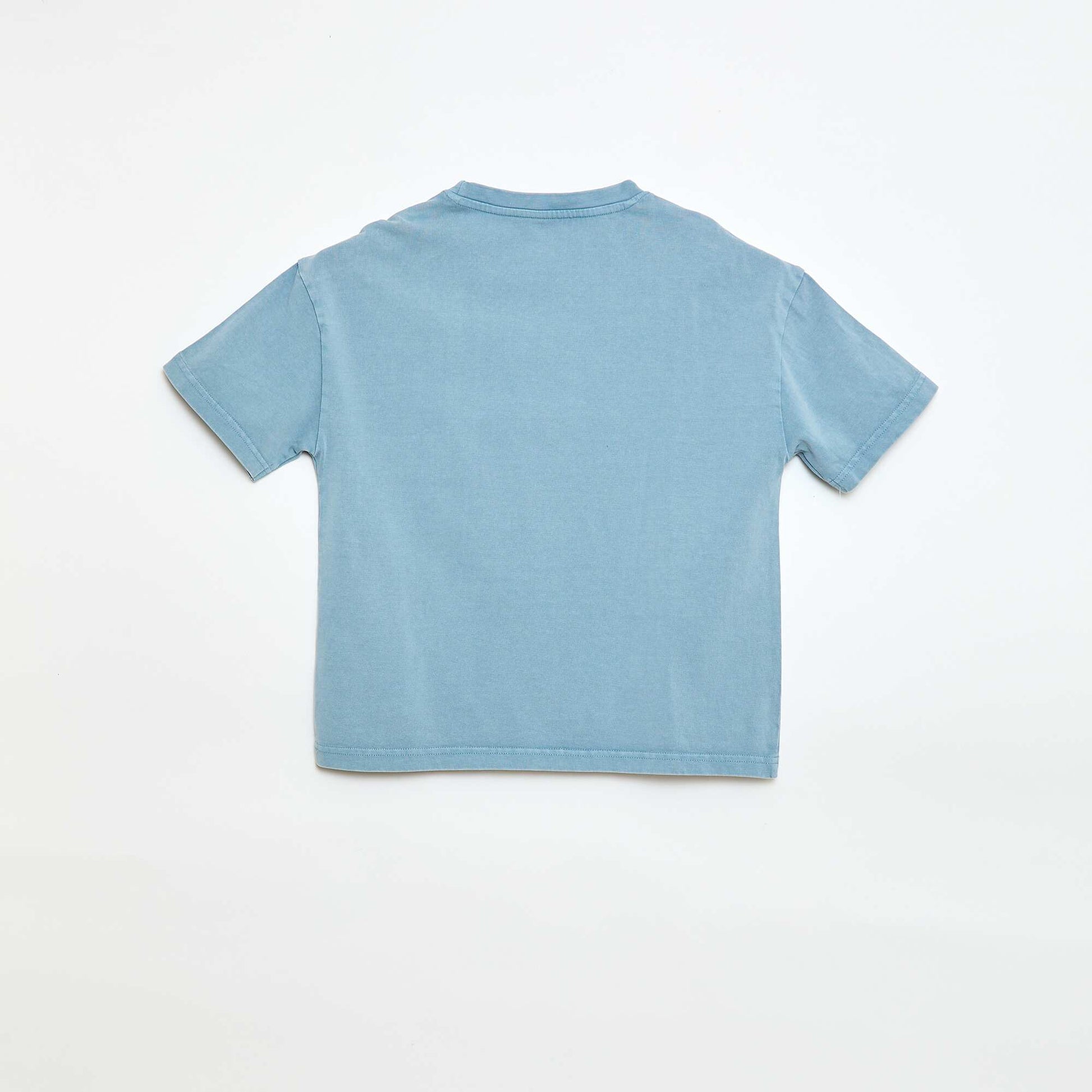 T-shirt oversize effet délavé BLEU