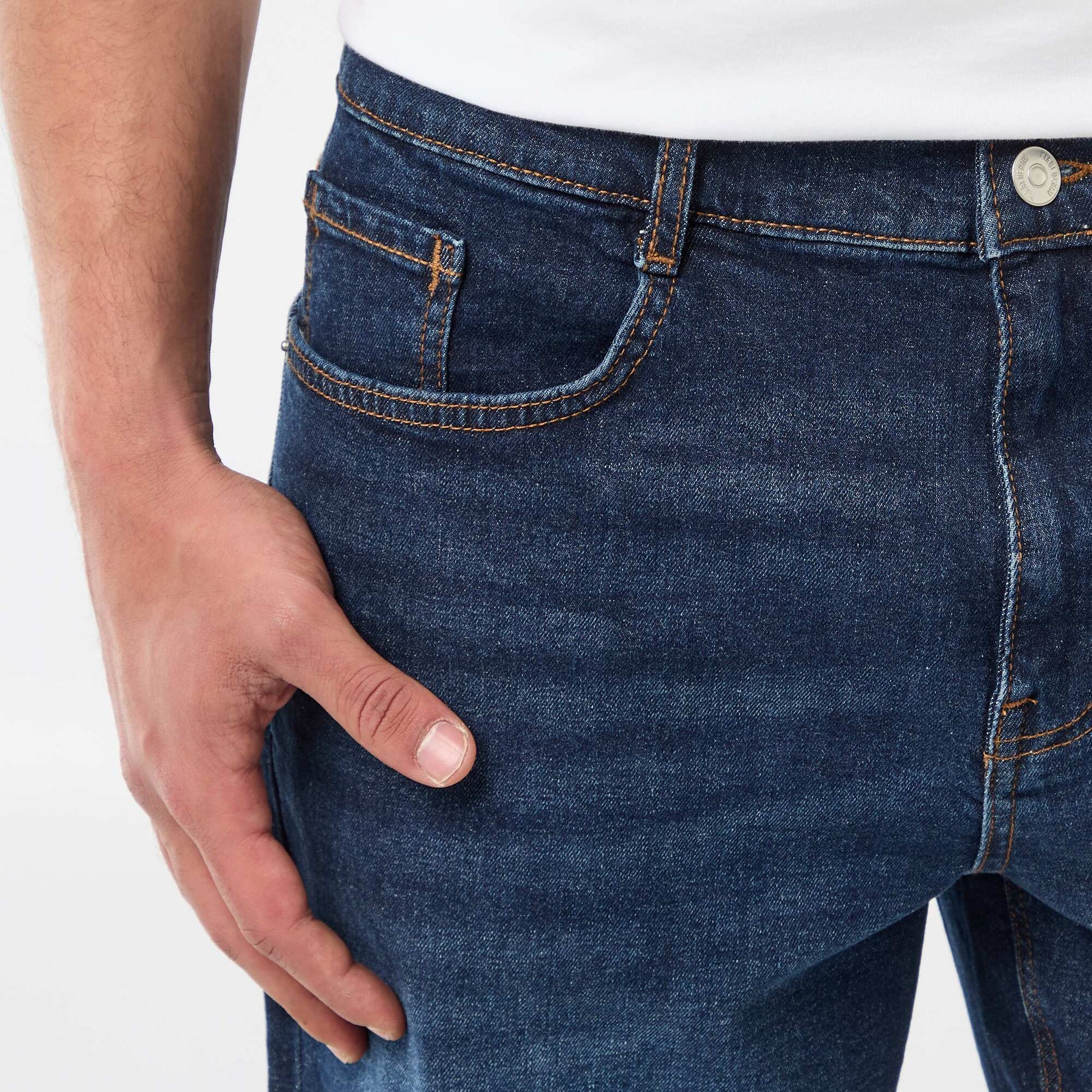 Bermuda en jean slim fit BLEU