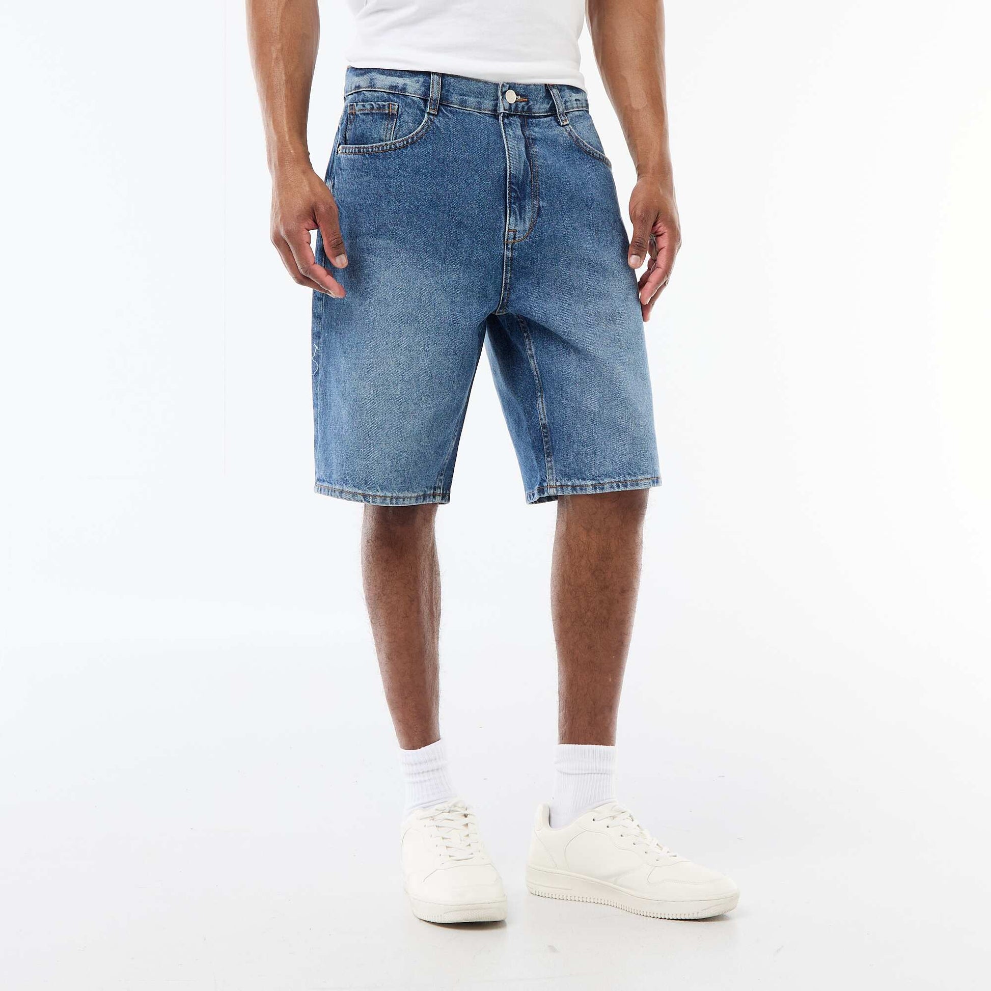 Bermuda en jean BLEU