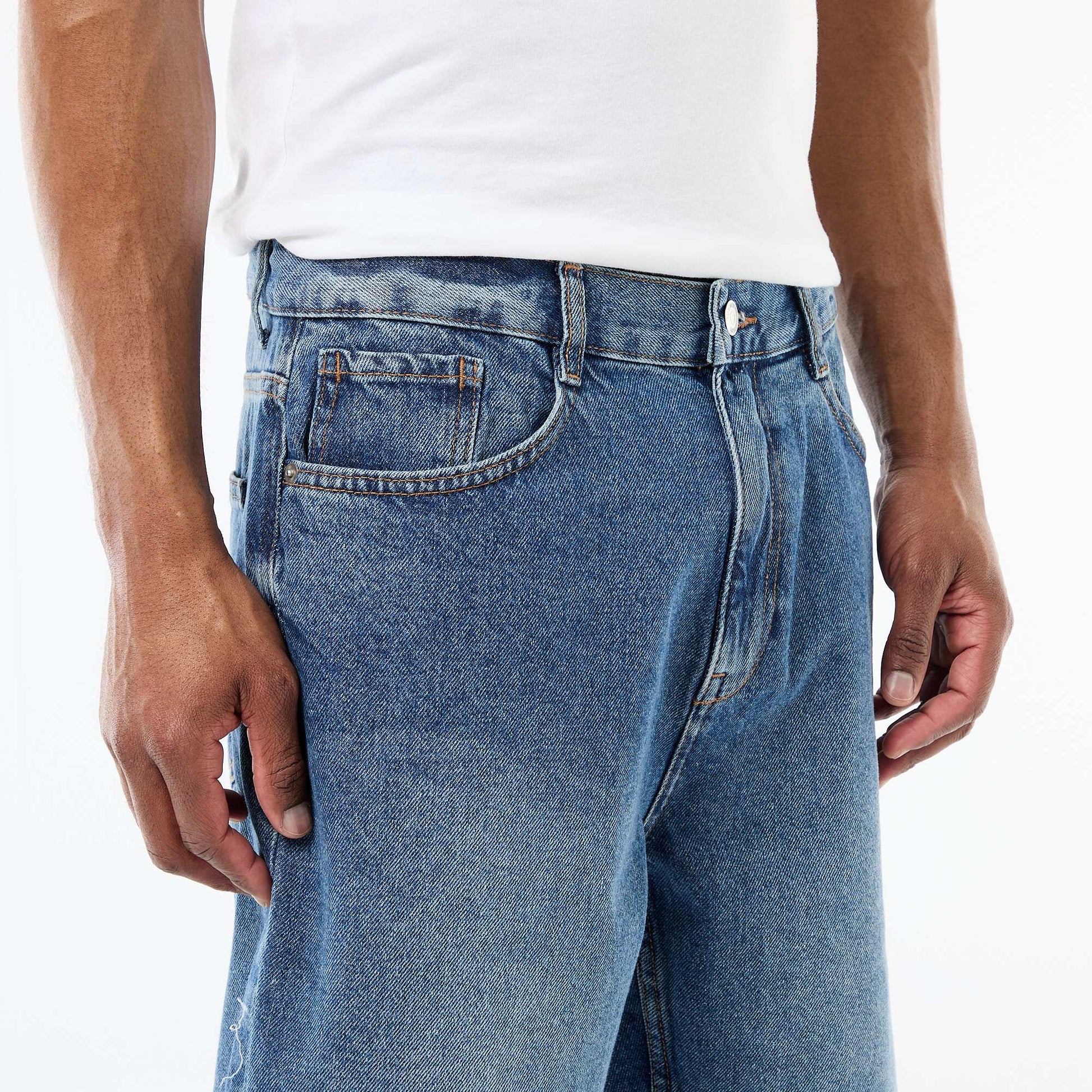 Bermuda en jean BLEU