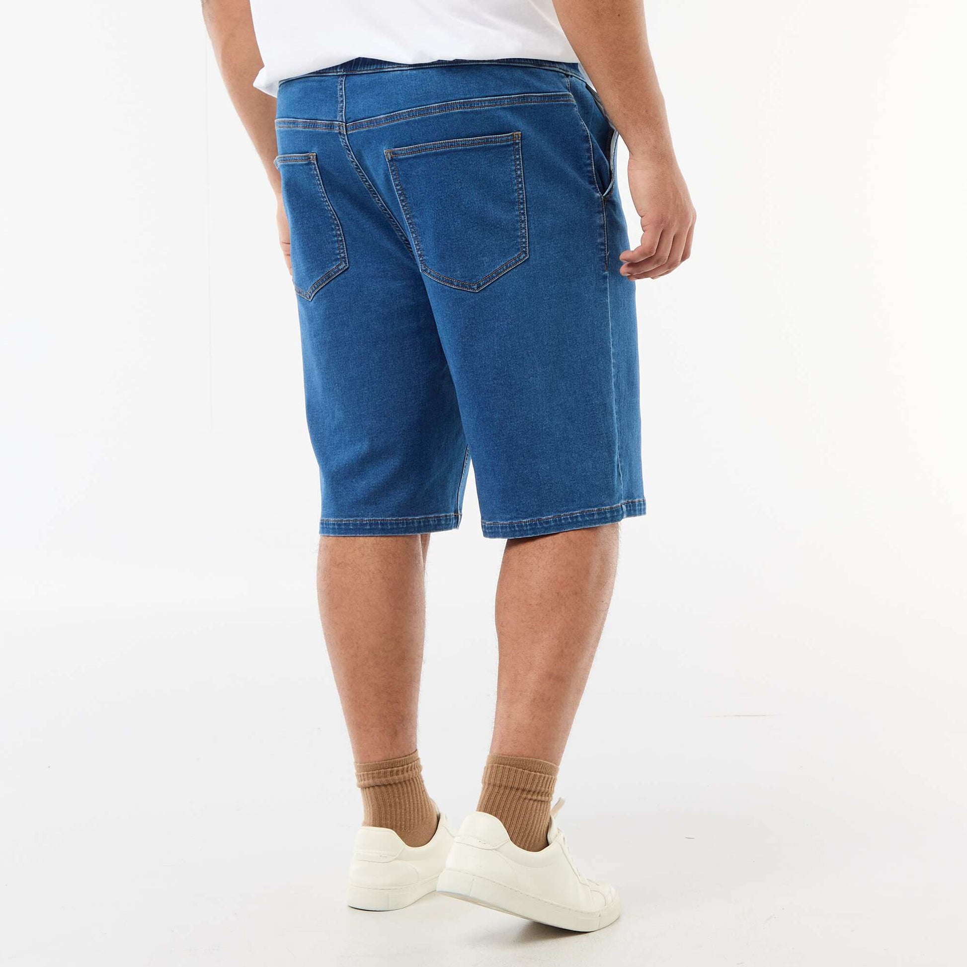 Bermuda en denim BLEU