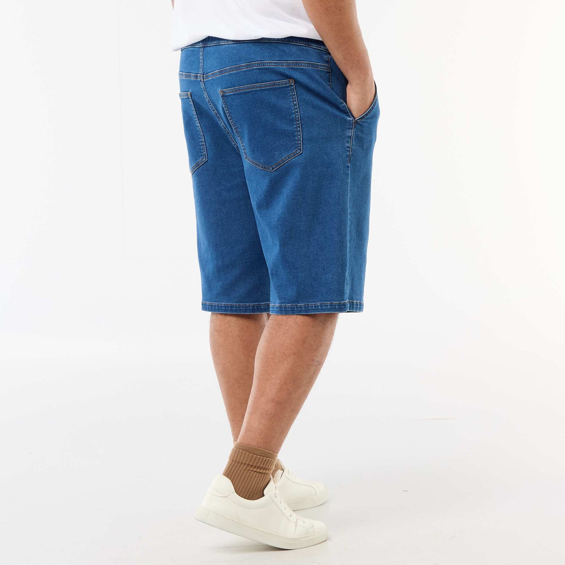 Bermuda en denim BLEU