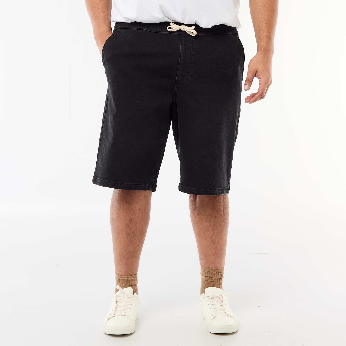 Bermuda en denim NOIR