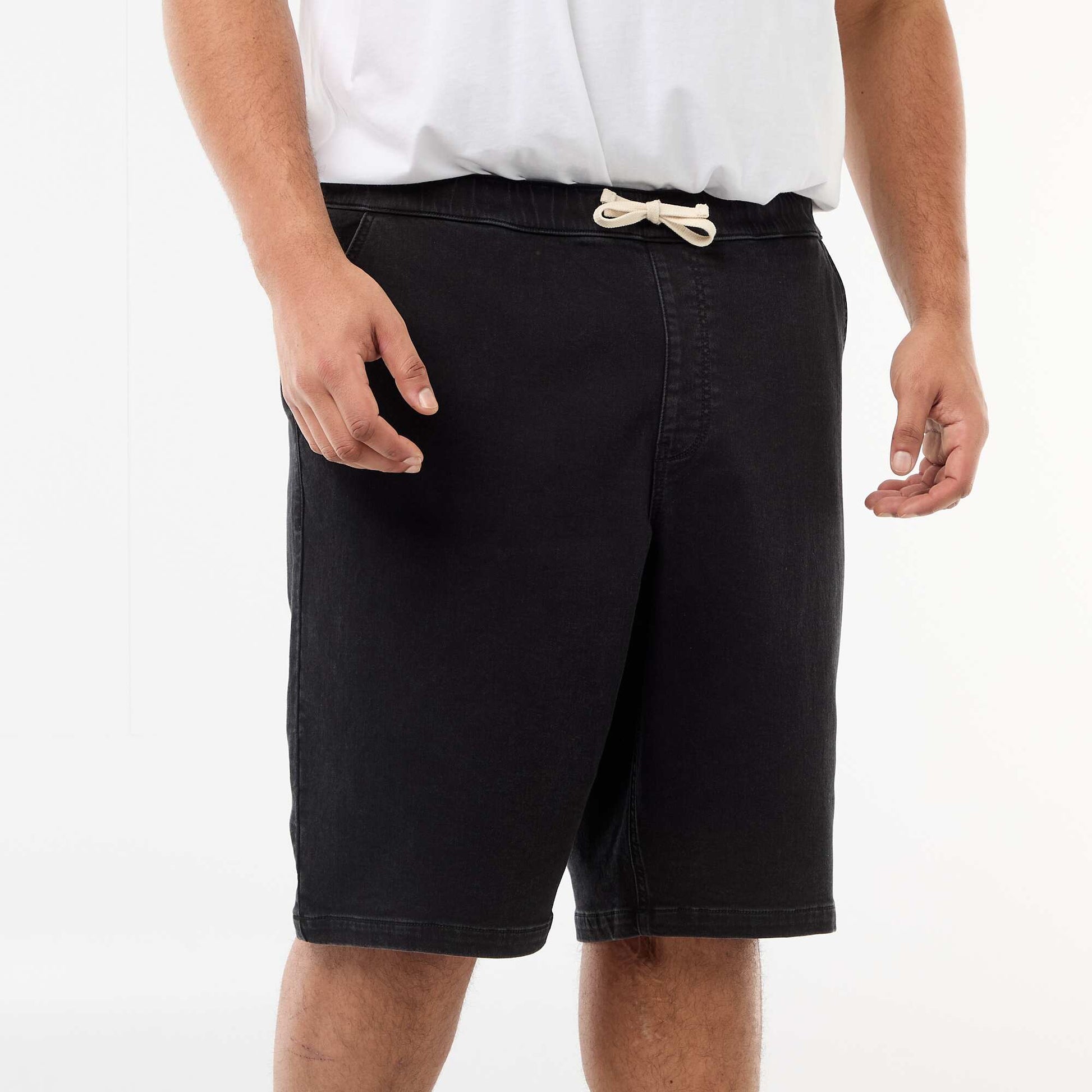 Bermuda en denim NOIR