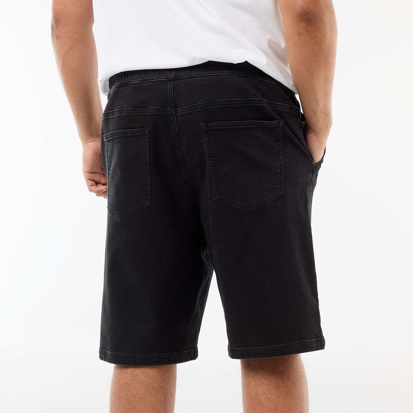 Bermuda en denim NOIR