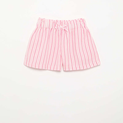 Short uni avec nœud fantaisie ROSE
