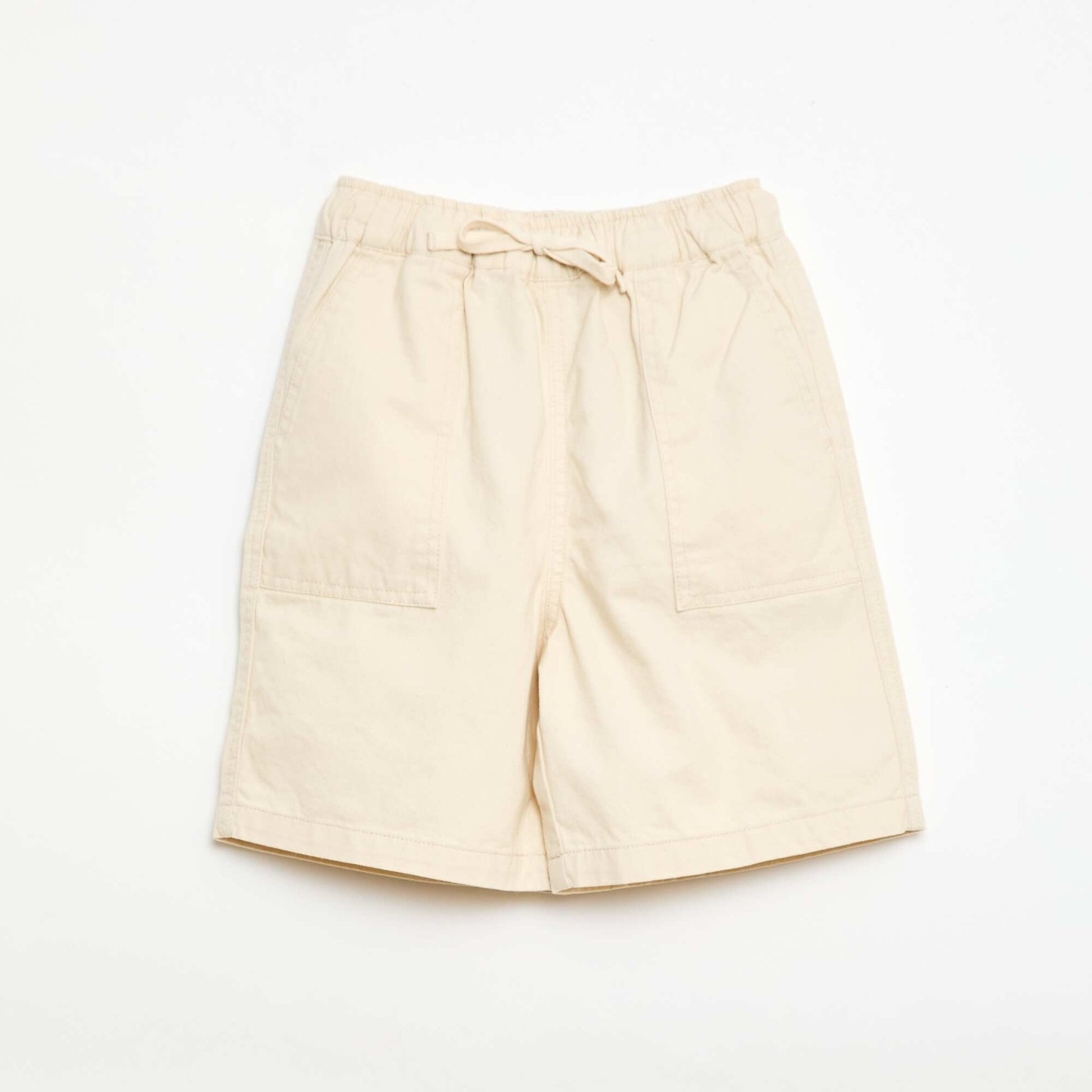 Bermuda en sergé BEIGE