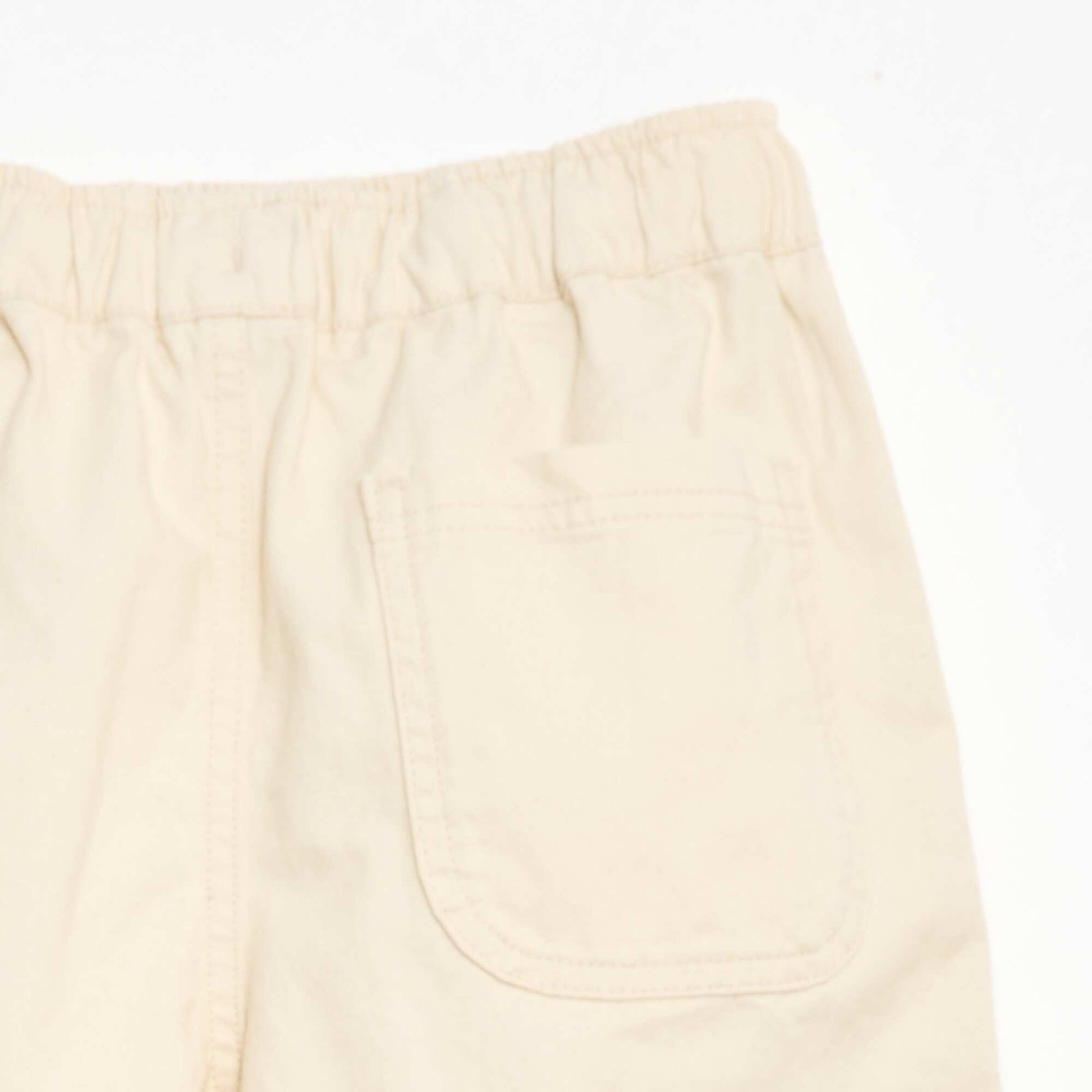 Bermuda en sergé BEIGE