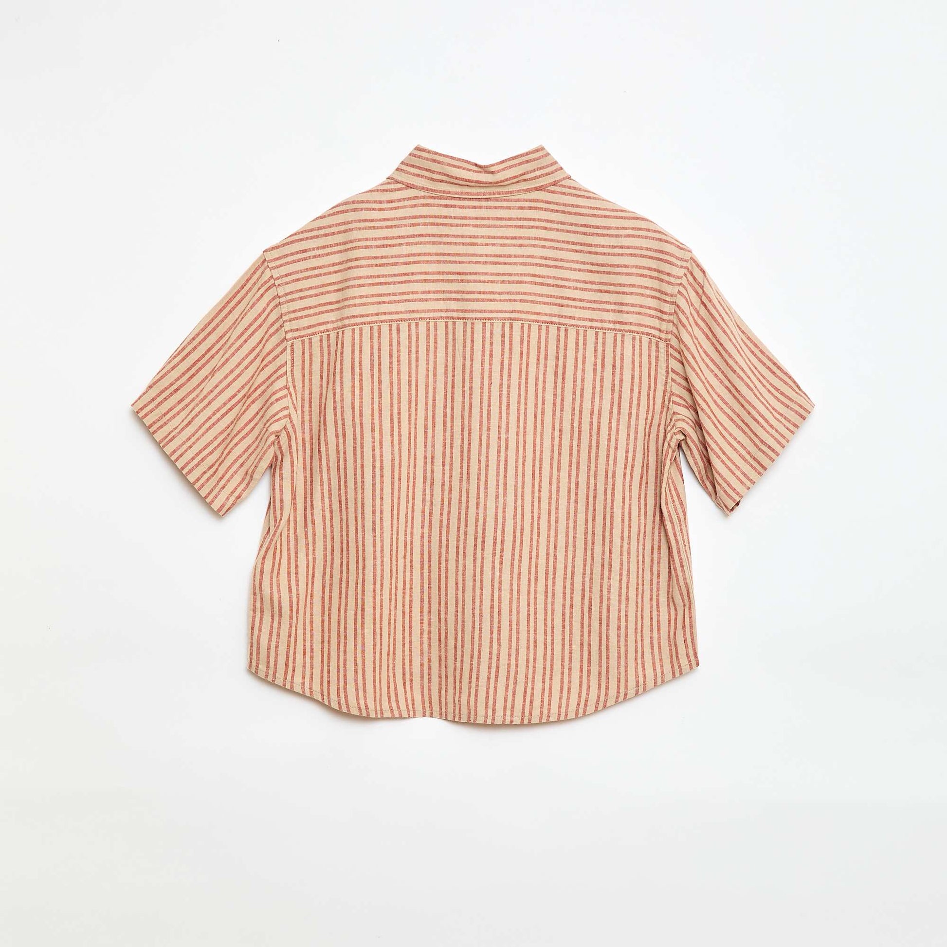 Chemise oversize rayée BEIGE